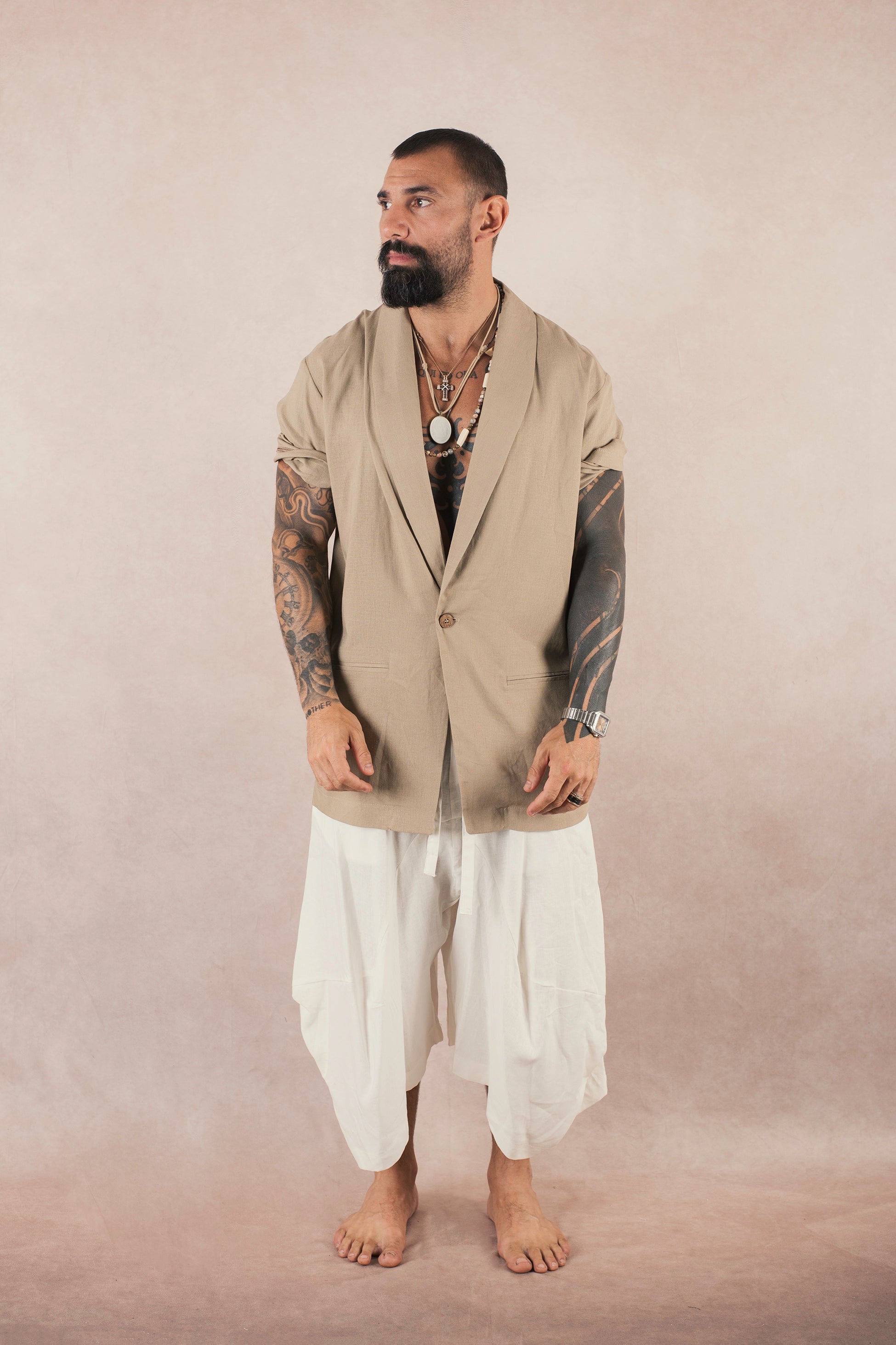 Short In Lino Bianco