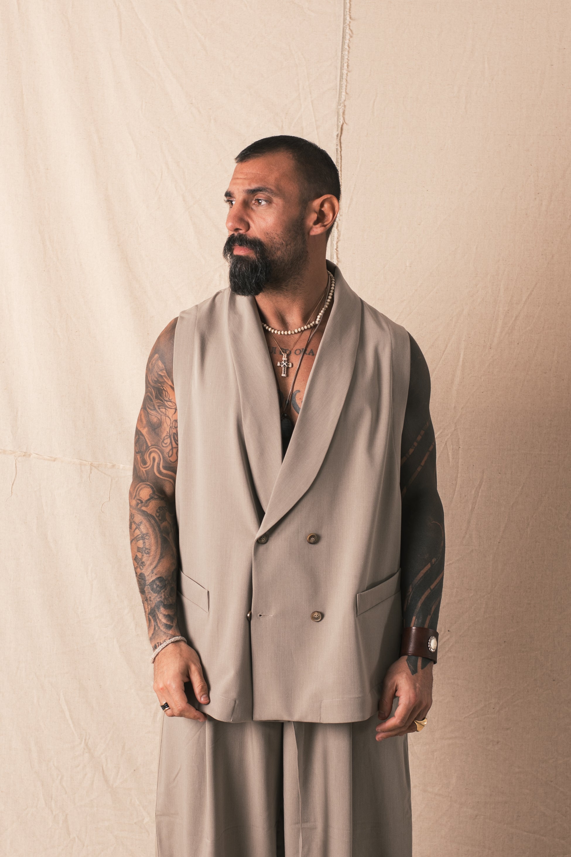 Smanicato DoppioPetto Classico Greige