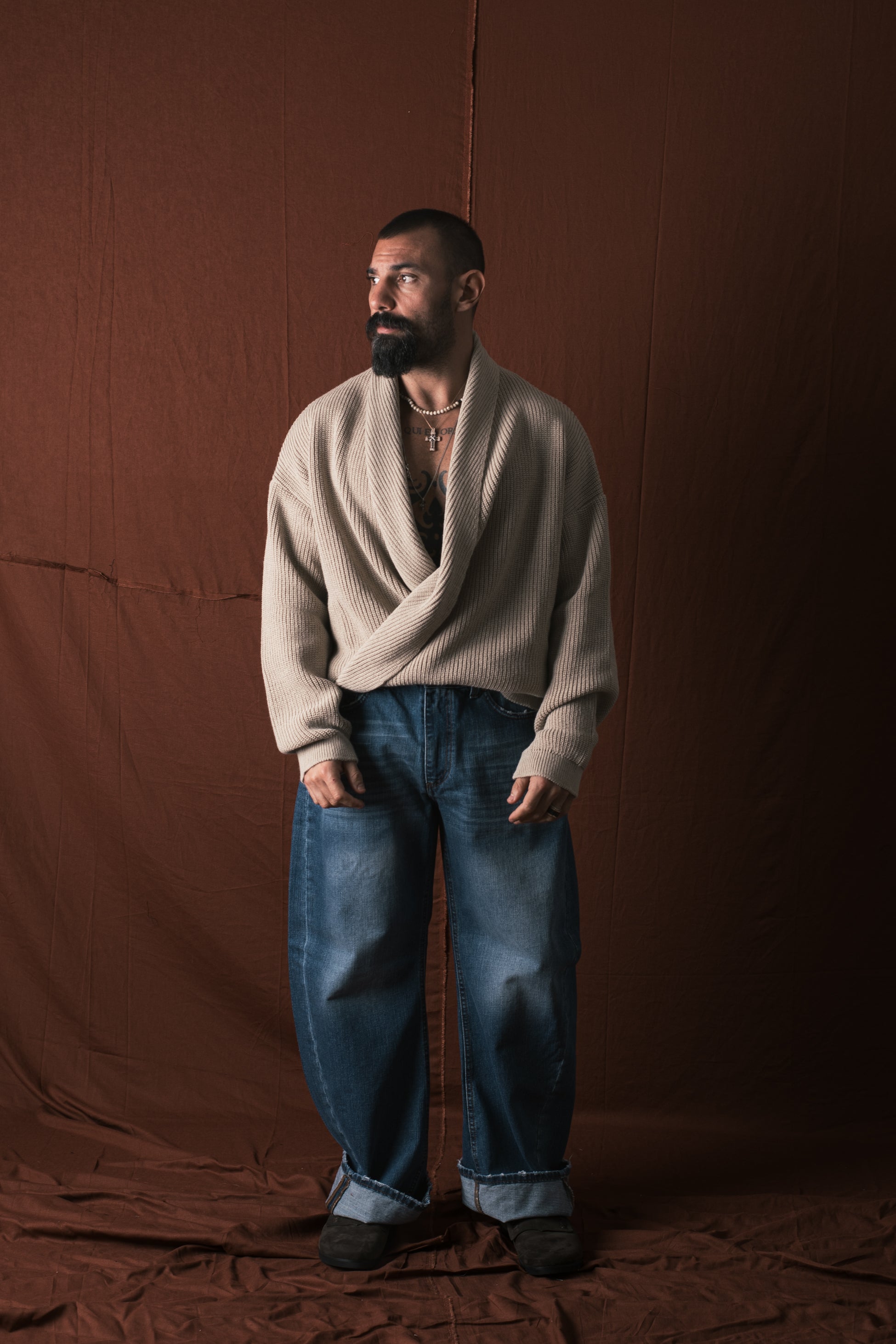 Maglione Incrocio Corda