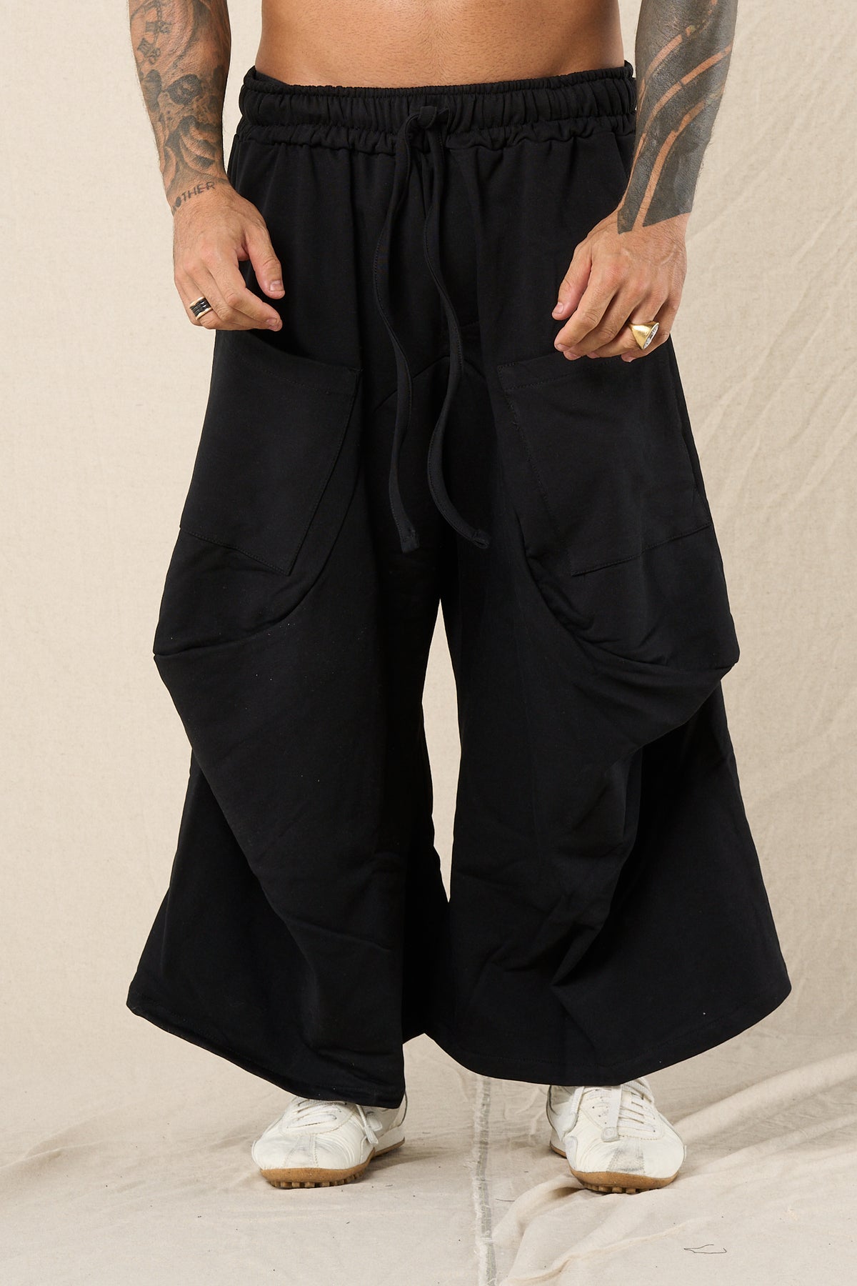 Cargo Core In Felpa Nero