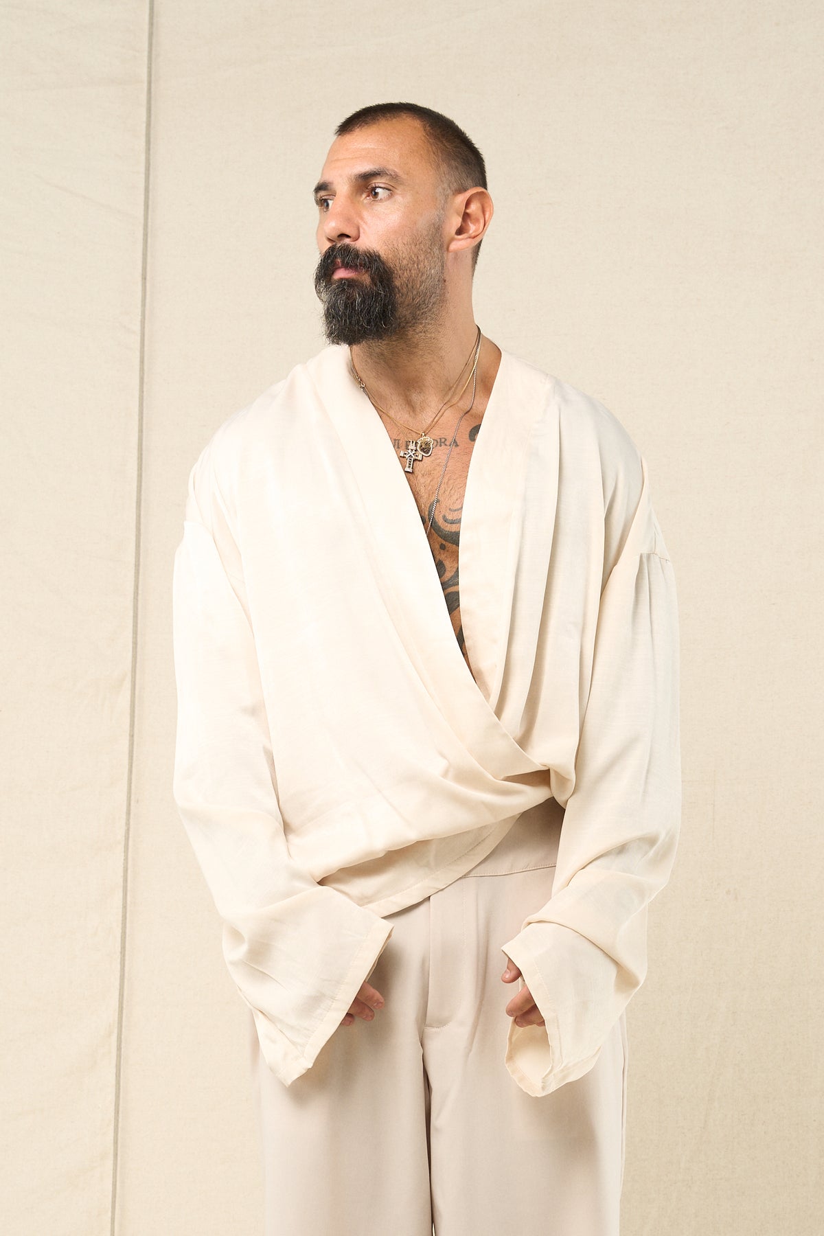 Kimono Incrocio Crema