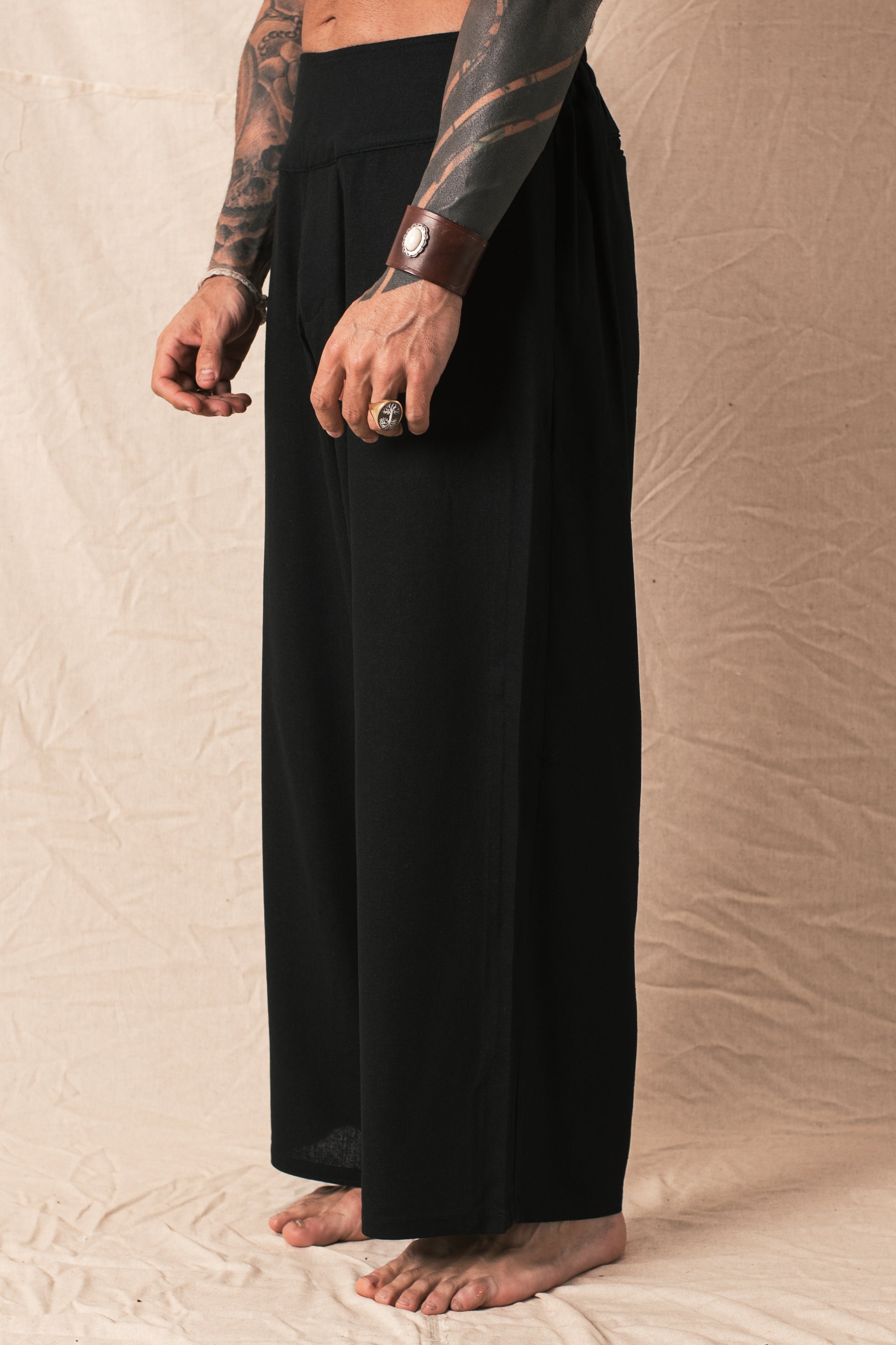 Pantalone Ritual Nero Lino