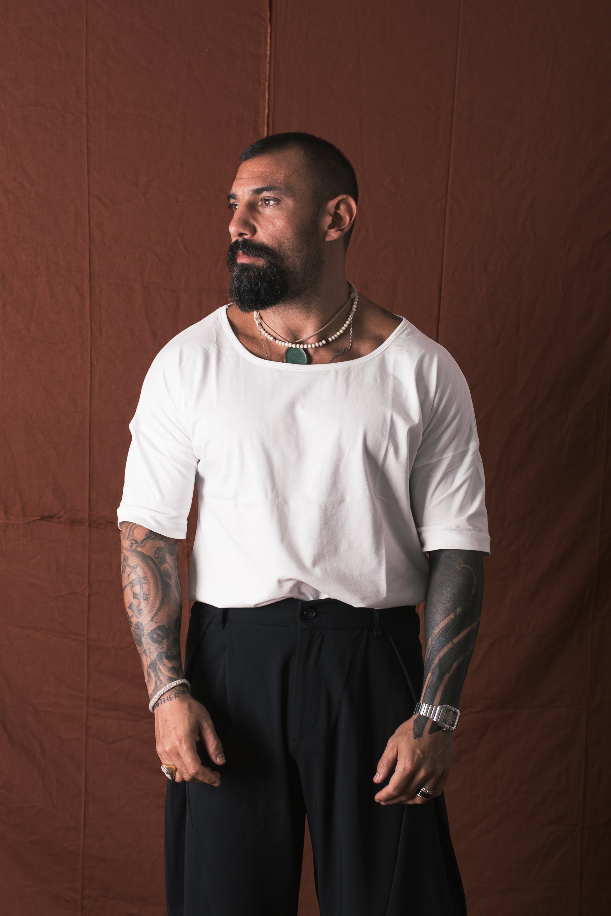 T-Shirt Mezza Manica Bianco