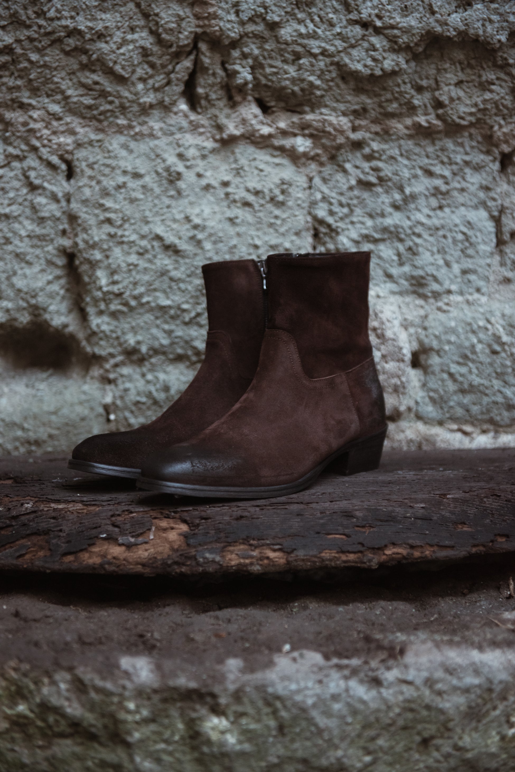 Stivale Con Zip Moro