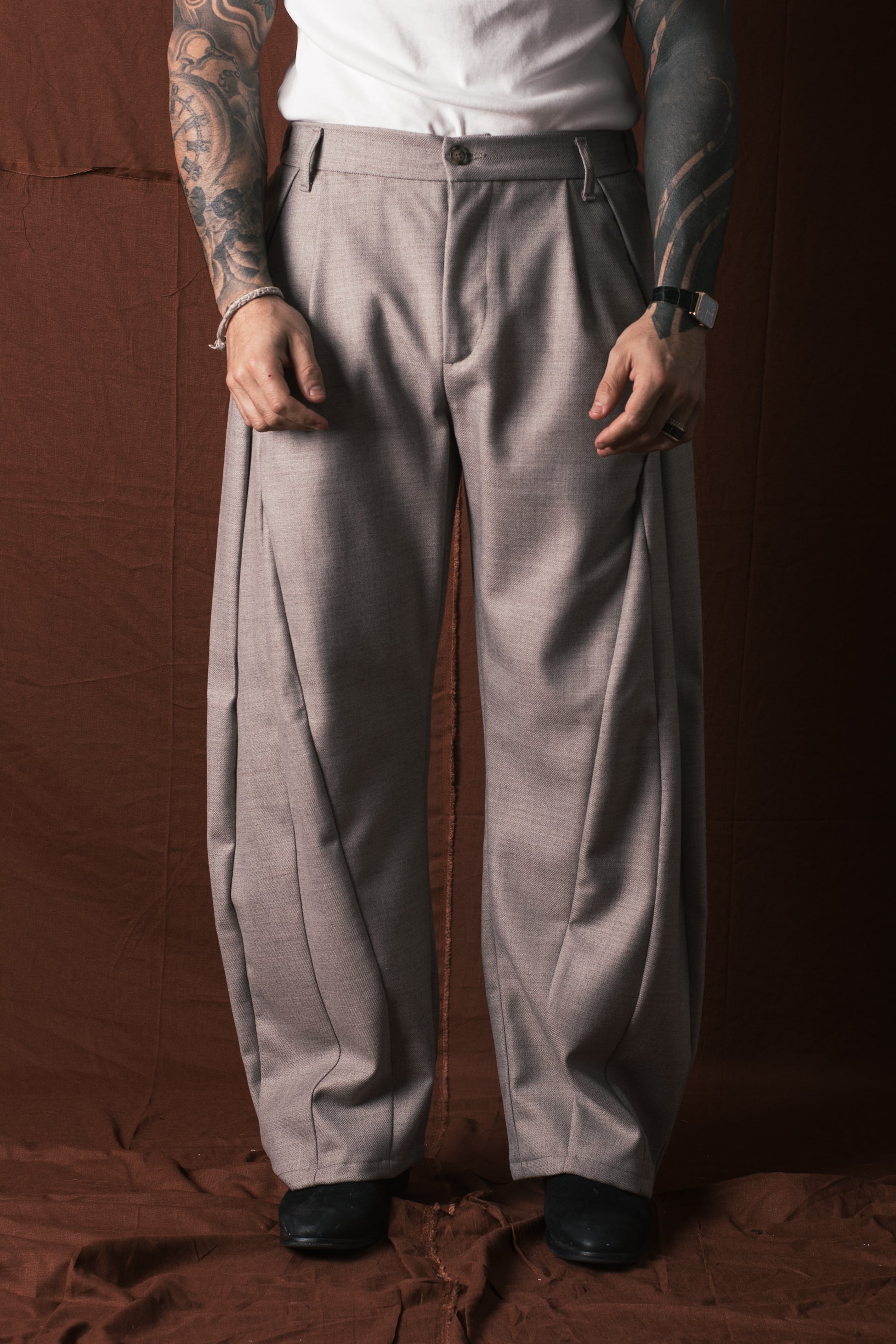 Palazzo Pence In Lana Greige