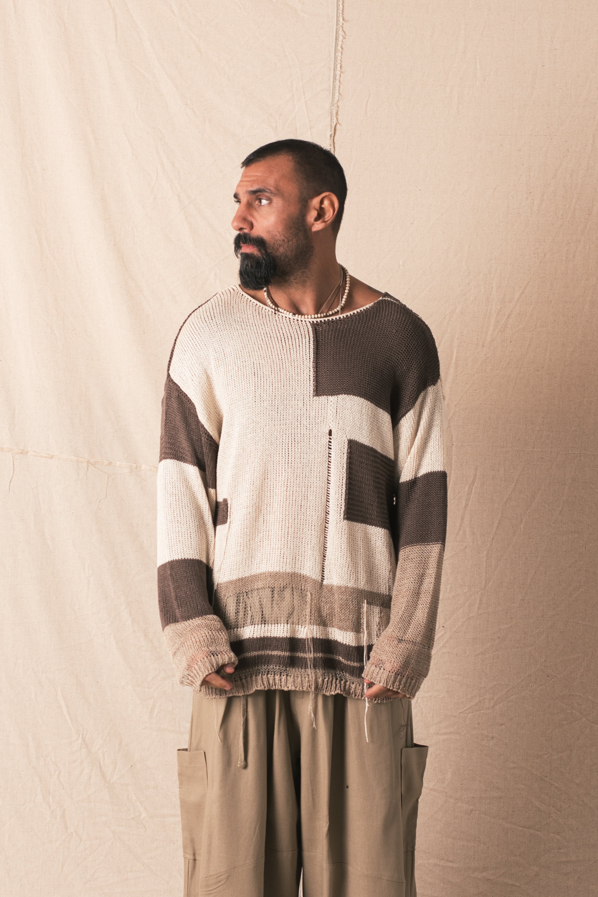 Maglia Sanctuary Corda/Panna