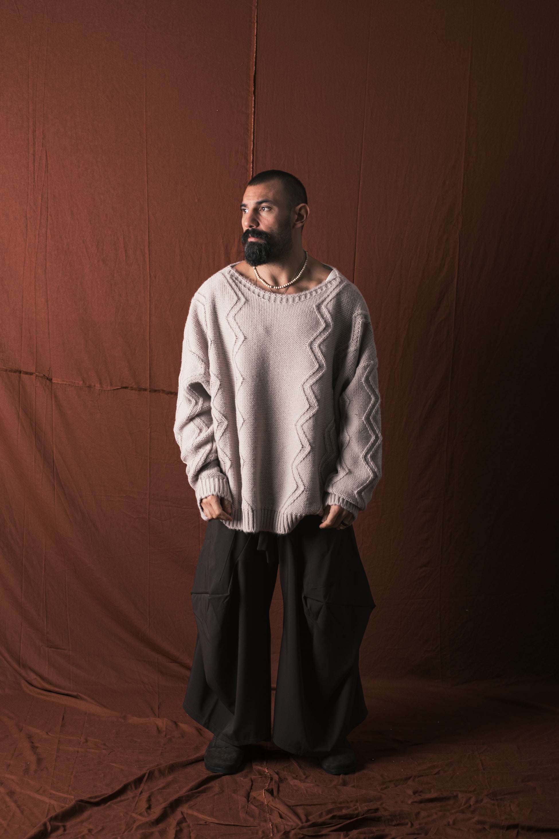 Girocollo Big Over Beige