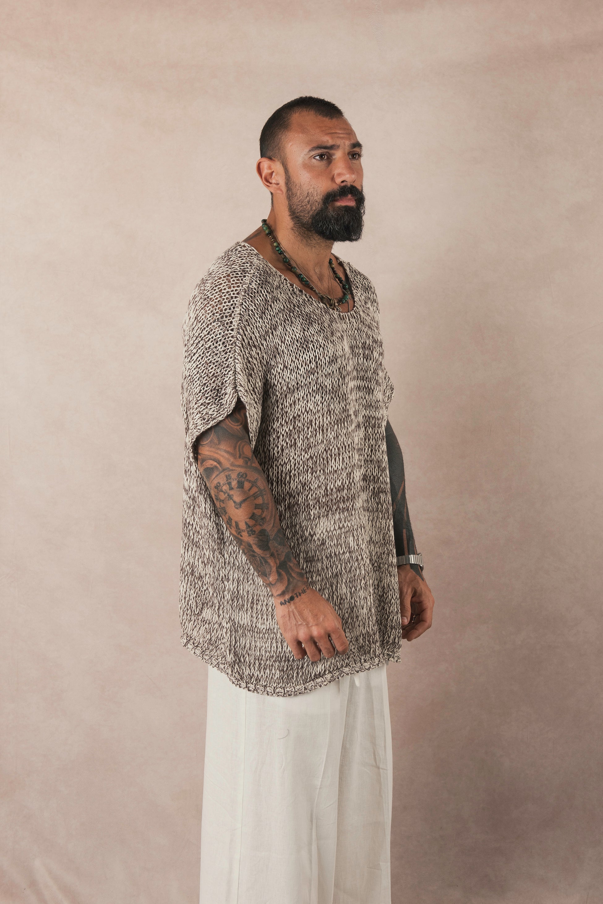 Eternal Tunic Cream/Dark Brown