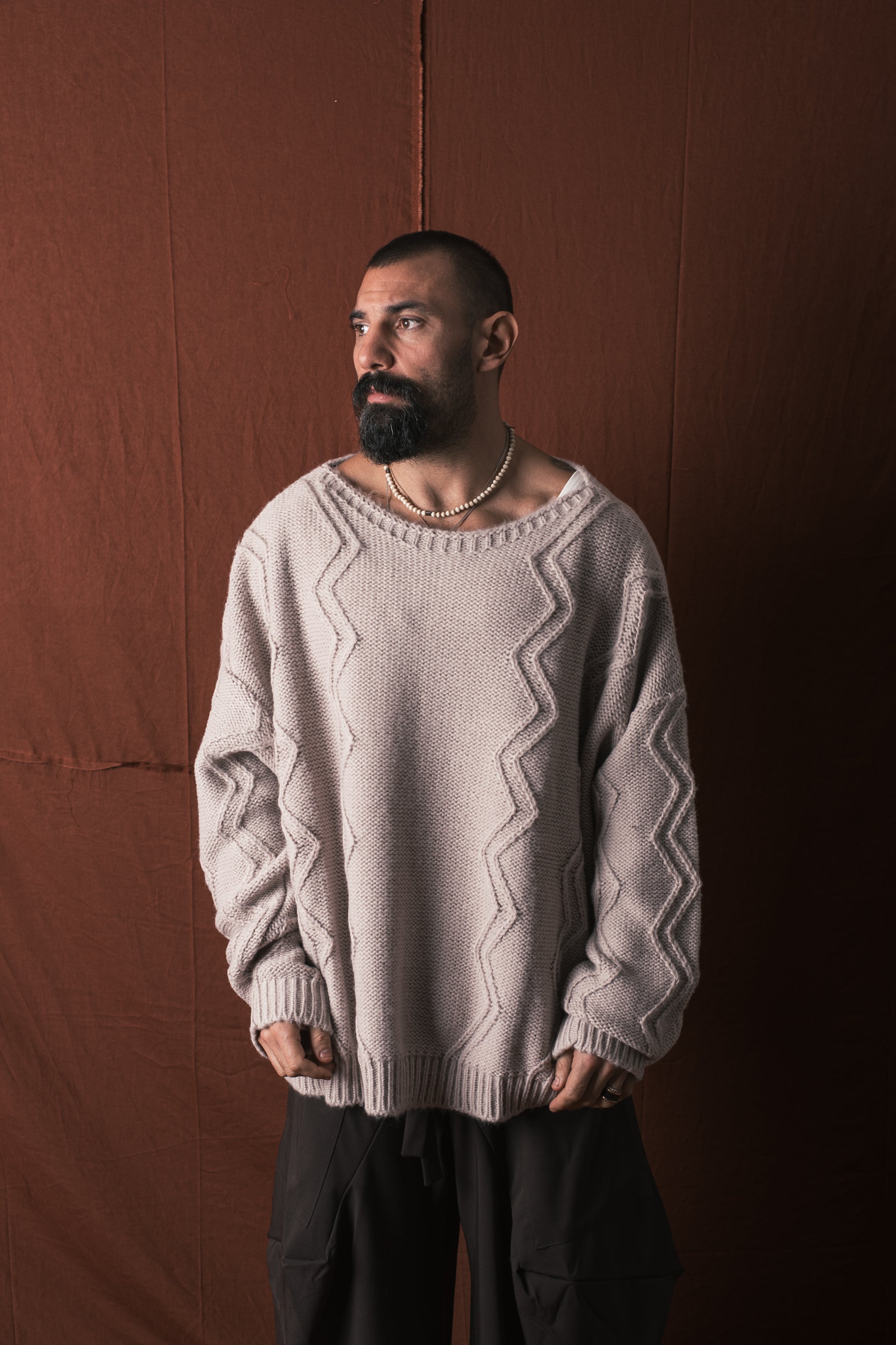 Girocollo Big Over Beige