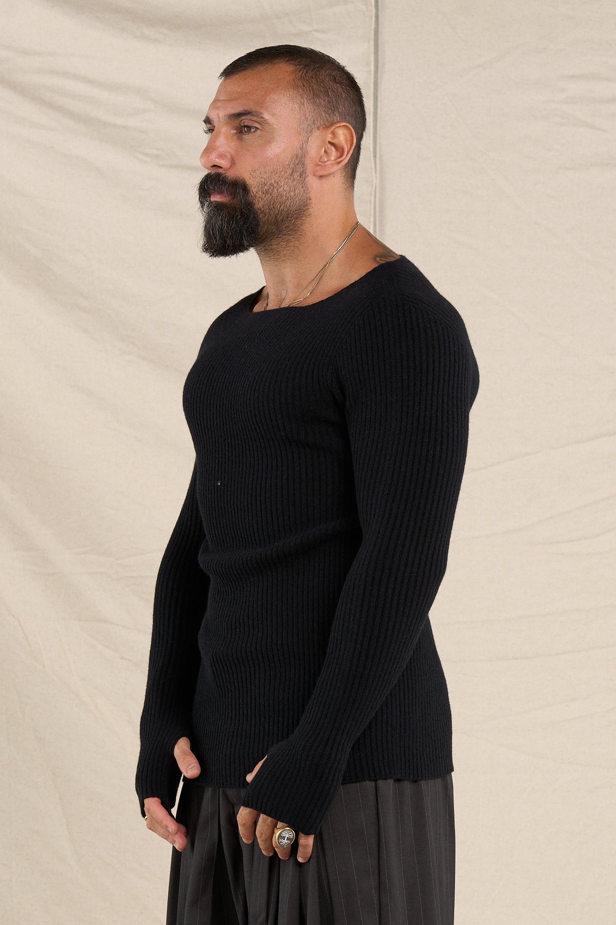 Maglione In Costa Nera