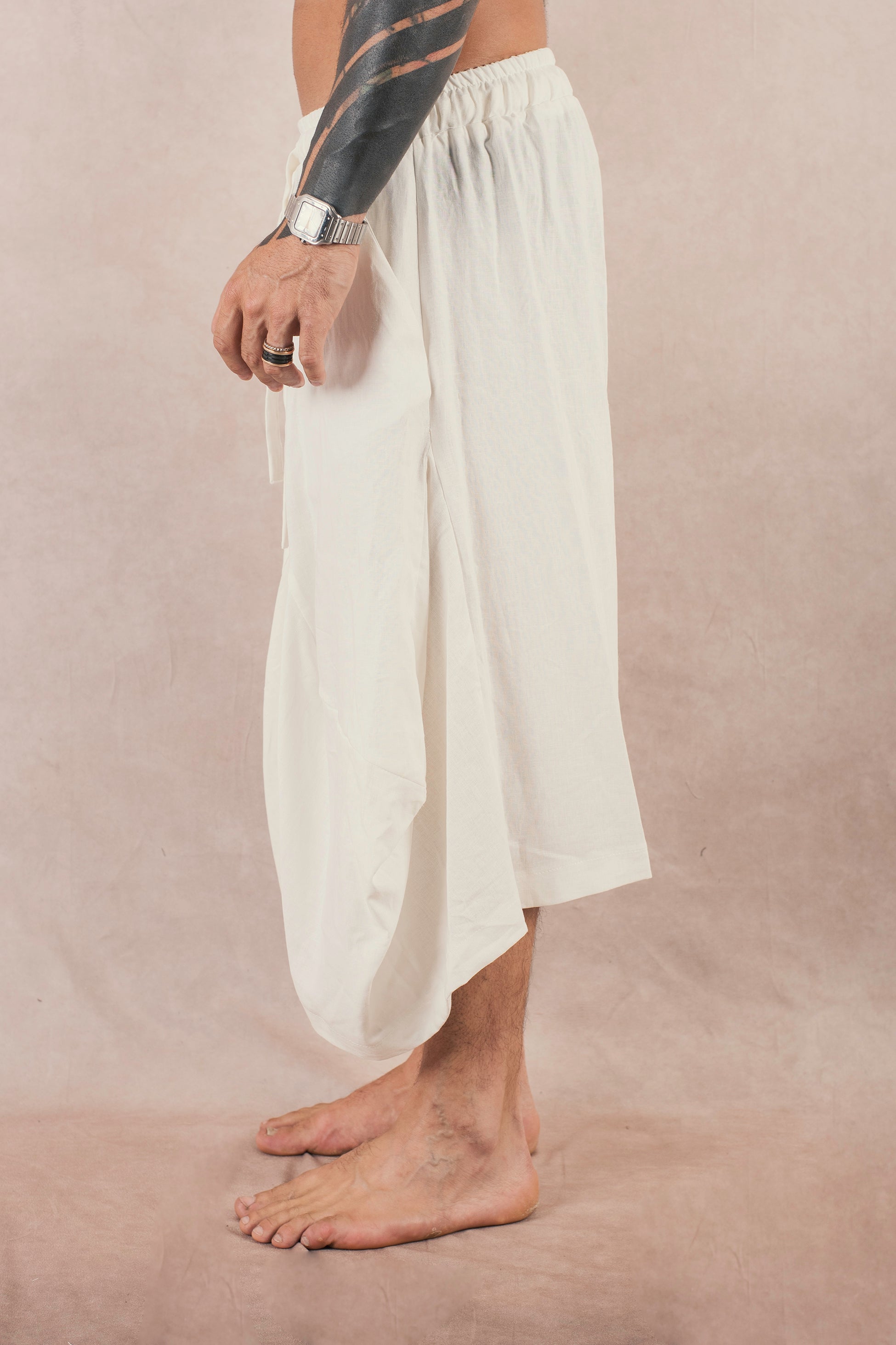 Short In Lino Bianco