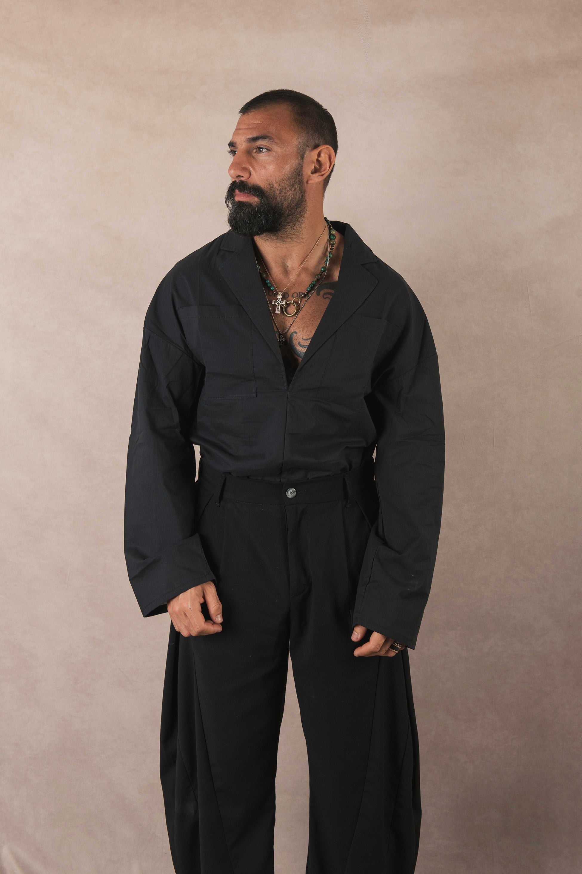 Black Cotton Shirt