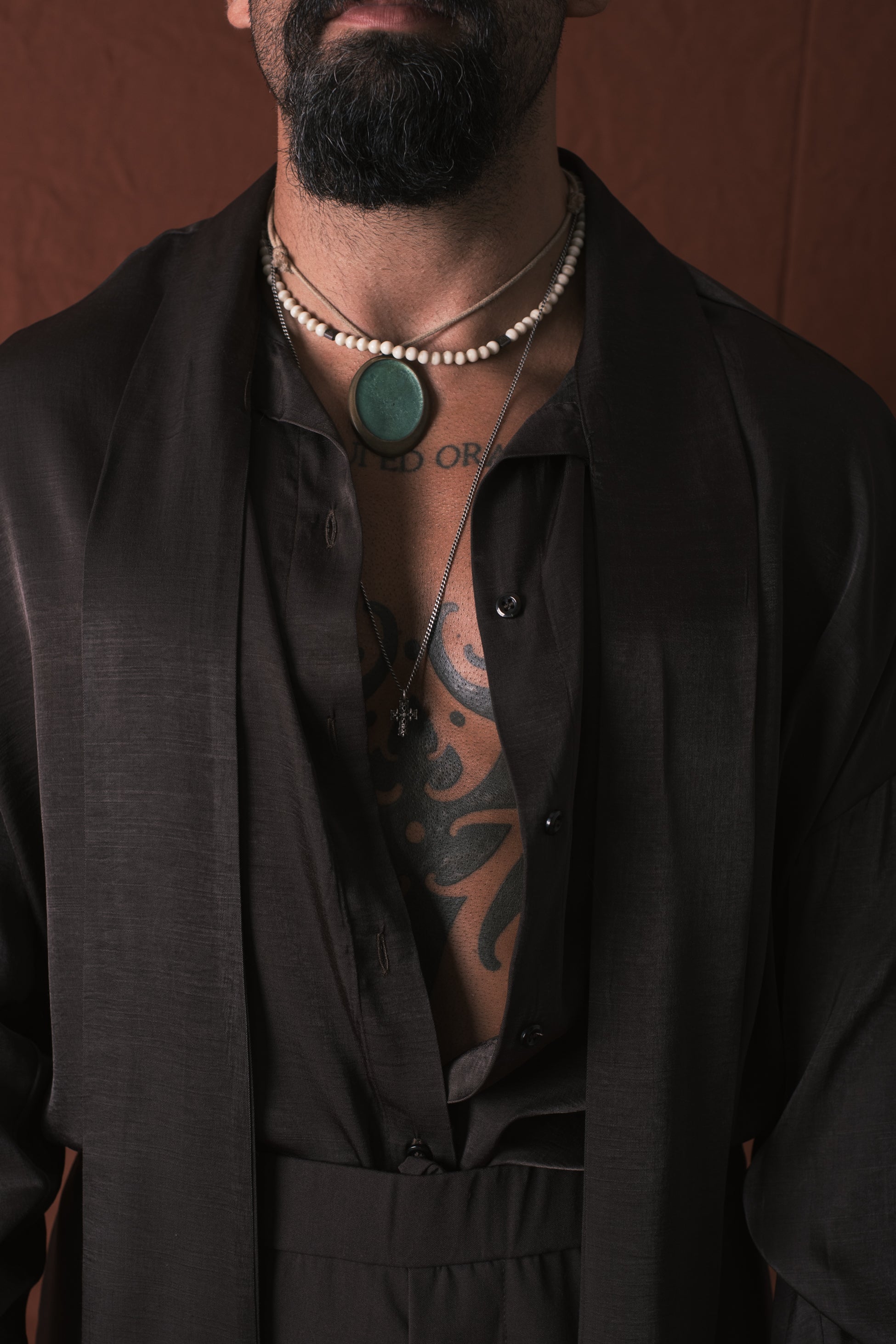 Camicia Con Foulard Moro