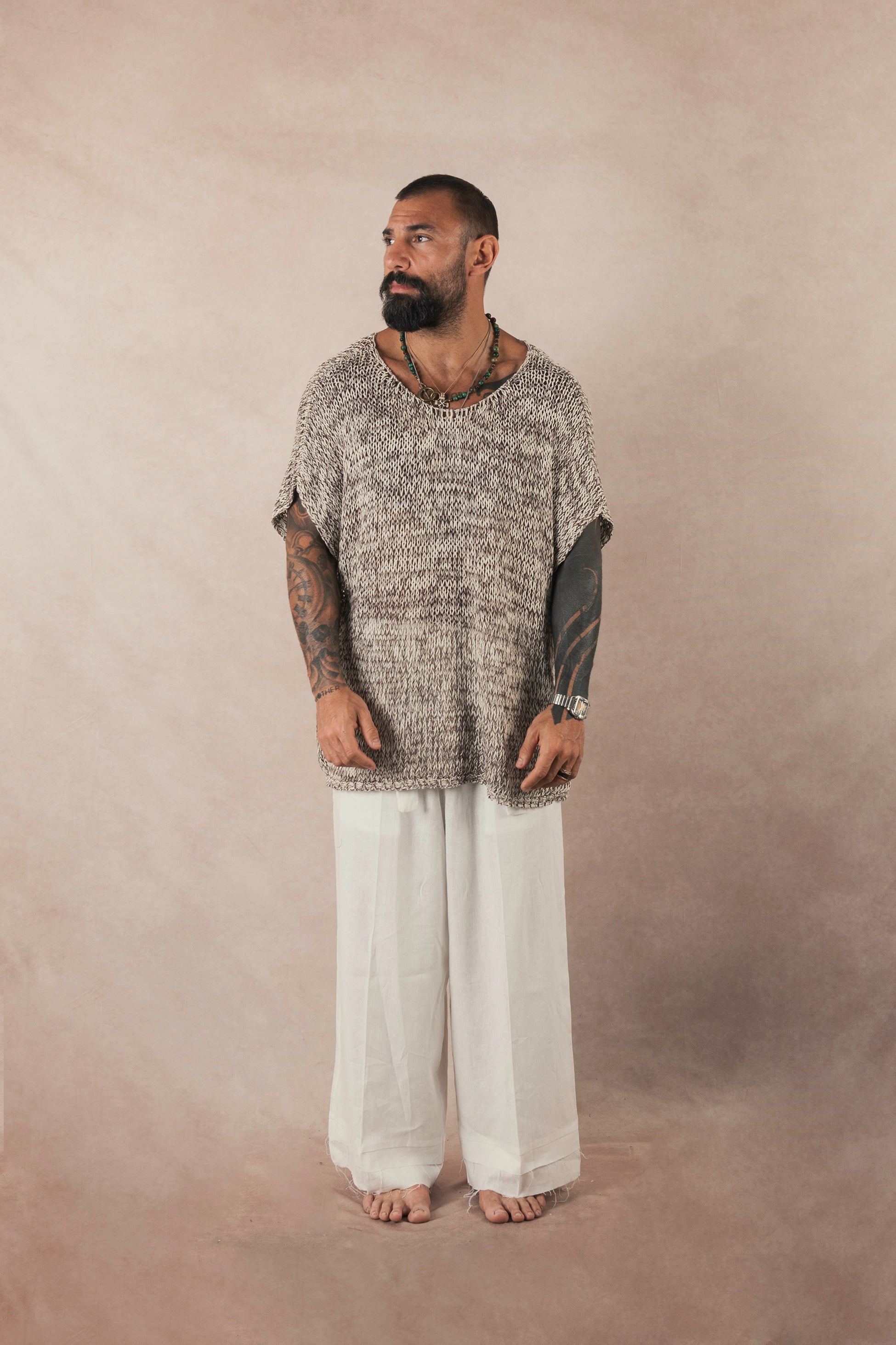Eternal Tunic Cream/Dark Brown
