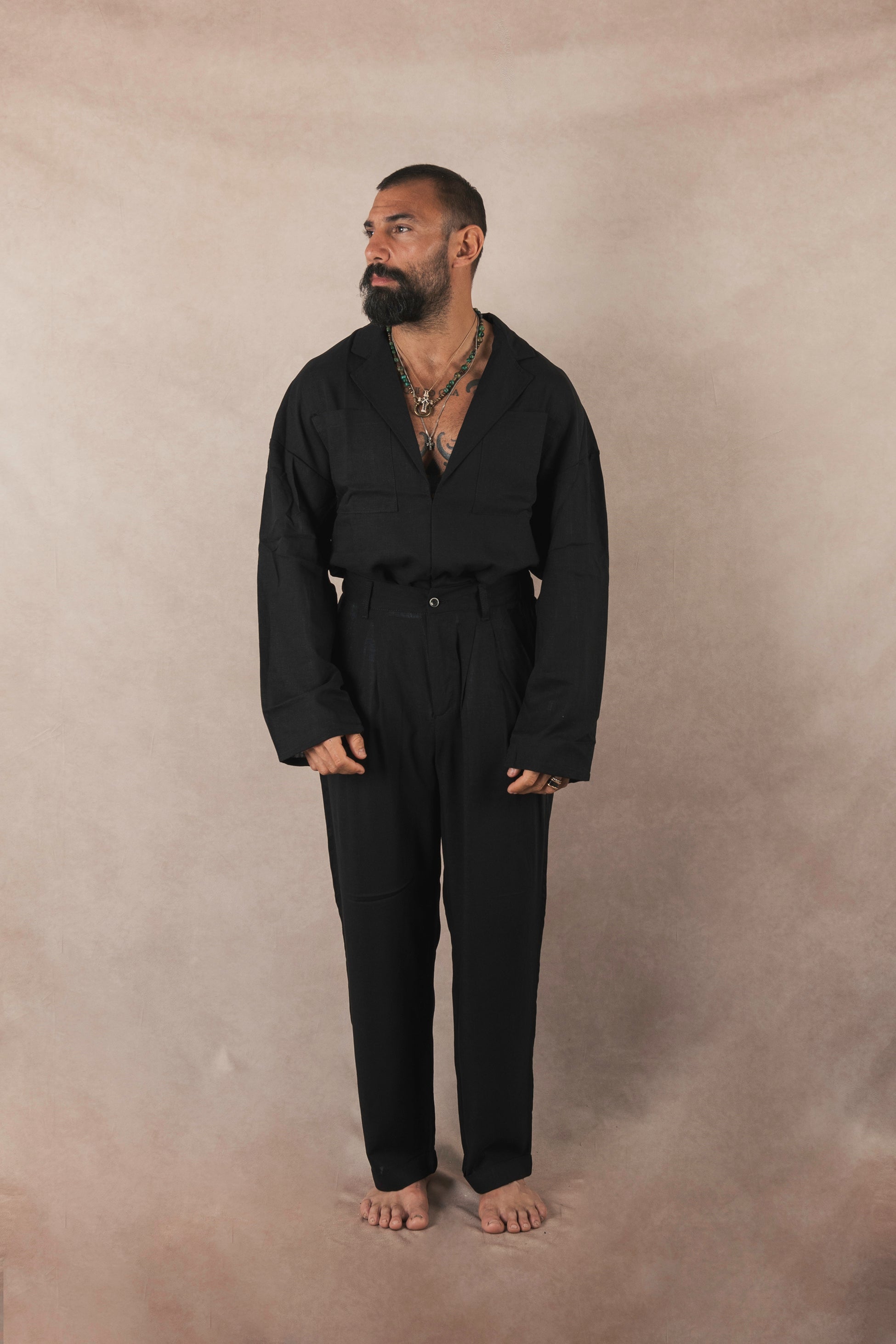 Black Linen Shirt