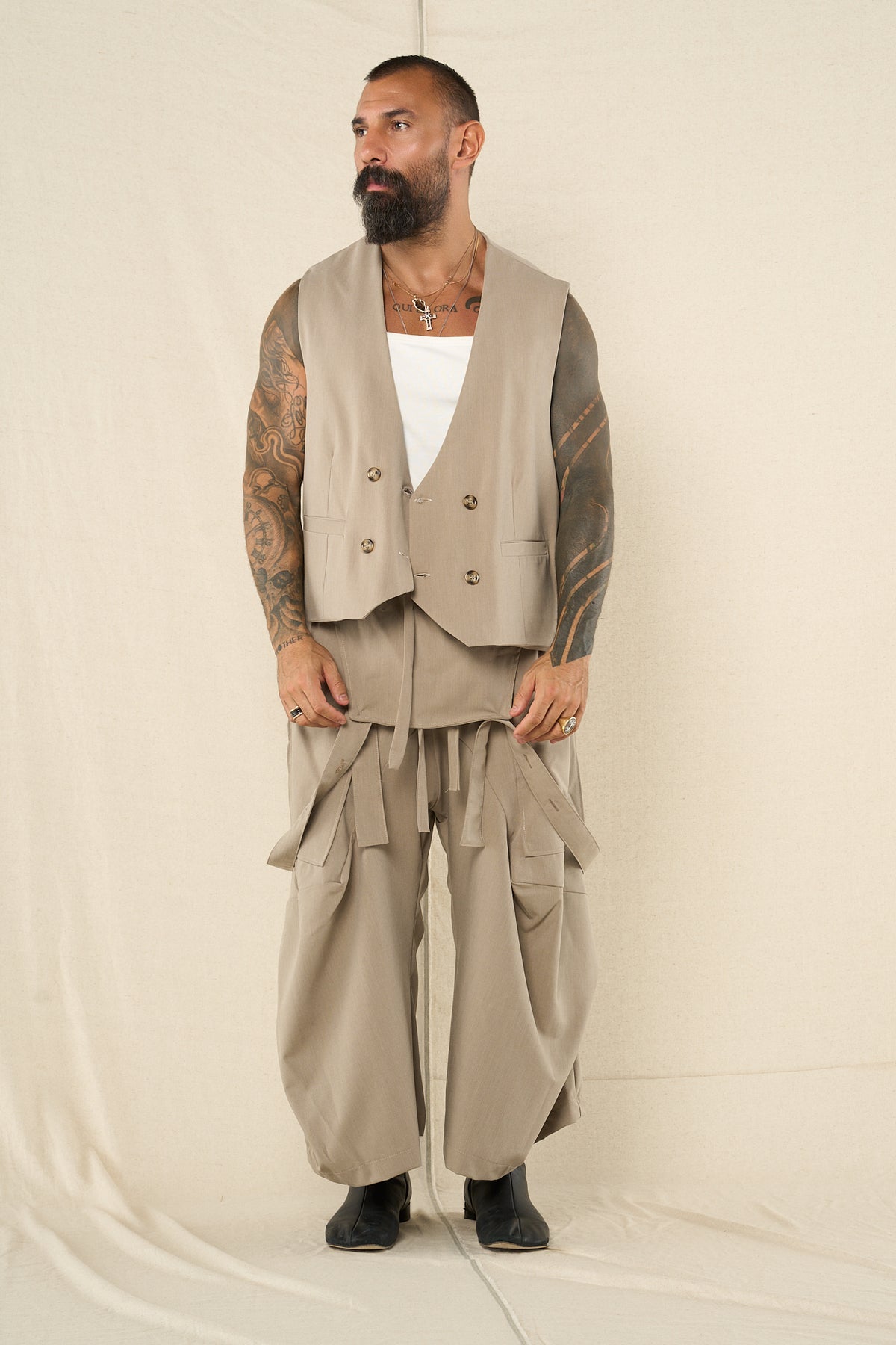Gilet Classico Greige