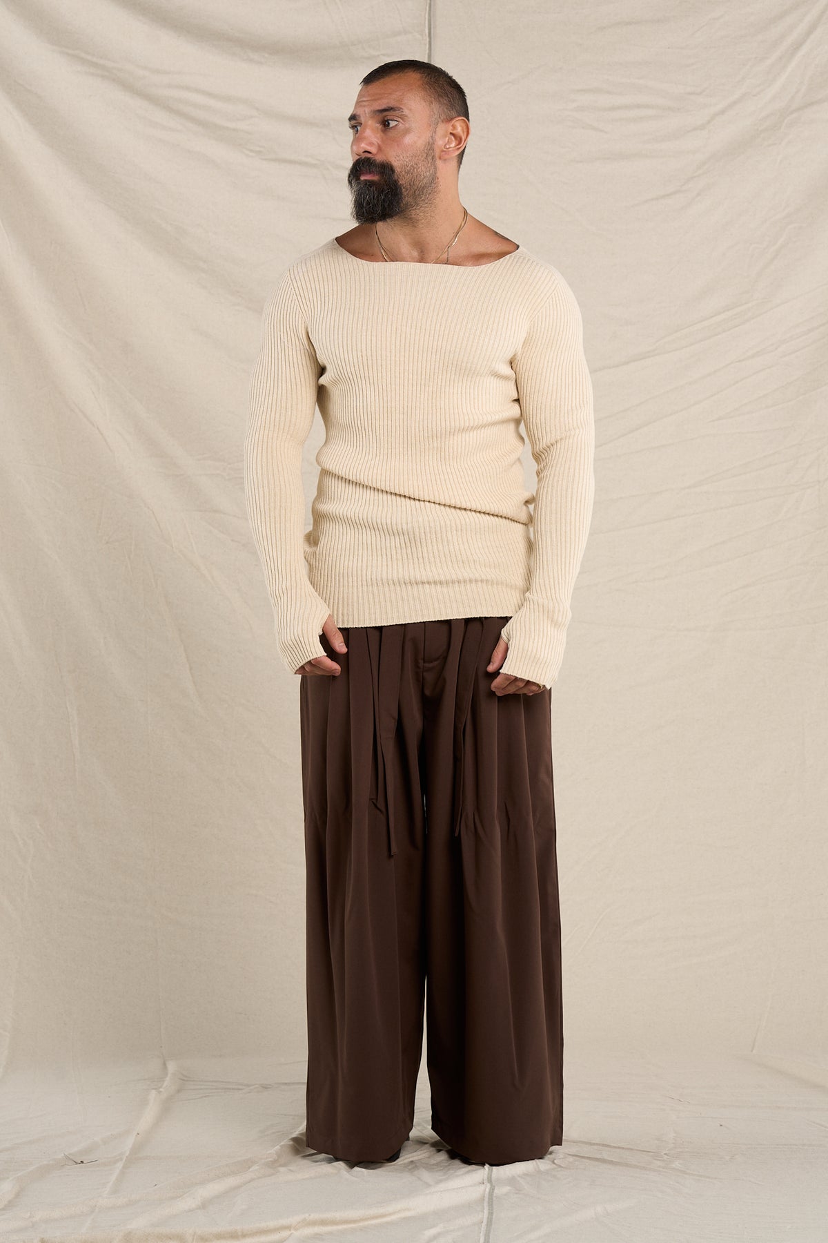 Maglione In Costa Naturale