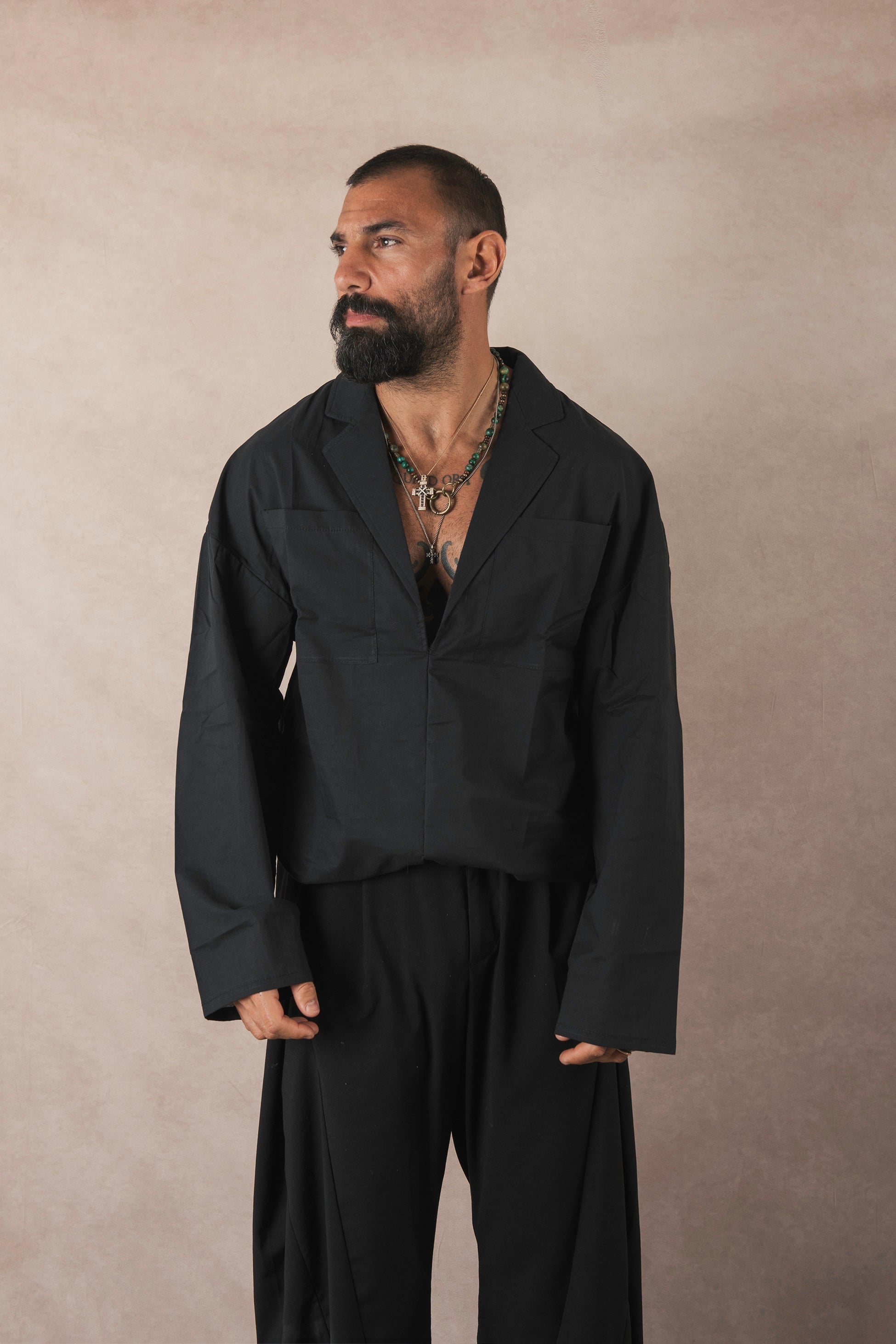 Black Cotton Shirt