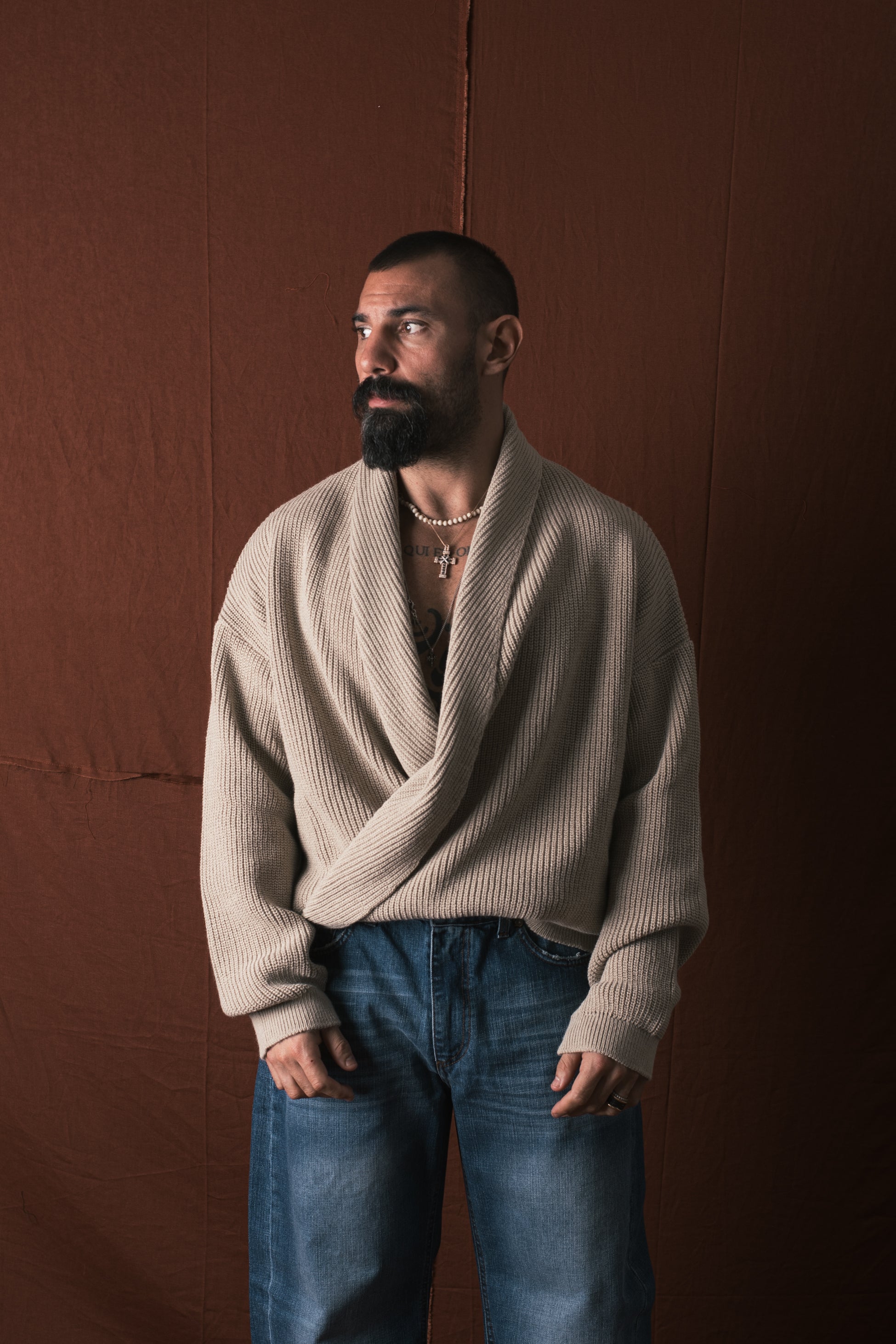 Maglione Incrocio Corda