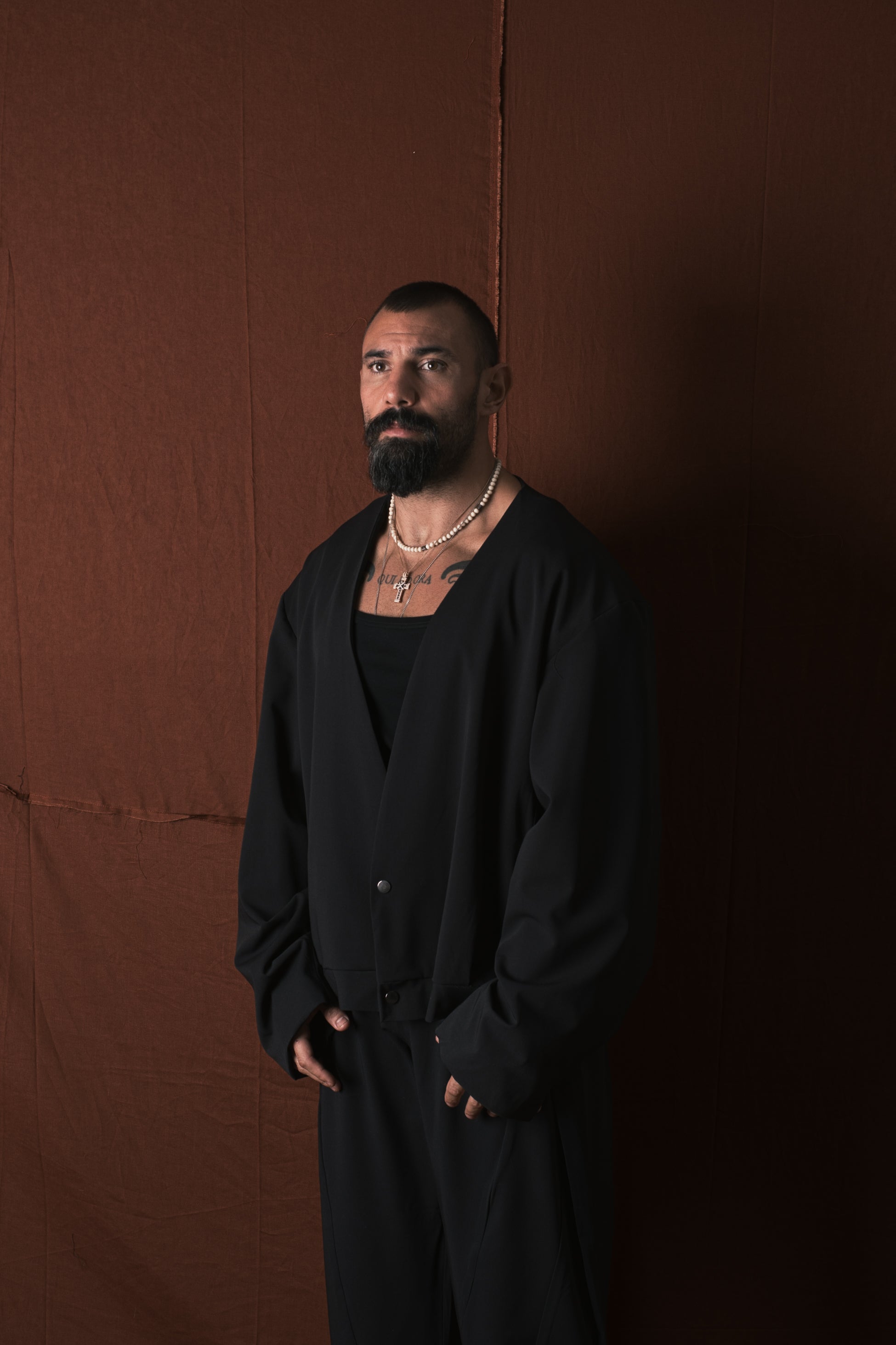 Giacca Crop Oversize Nero