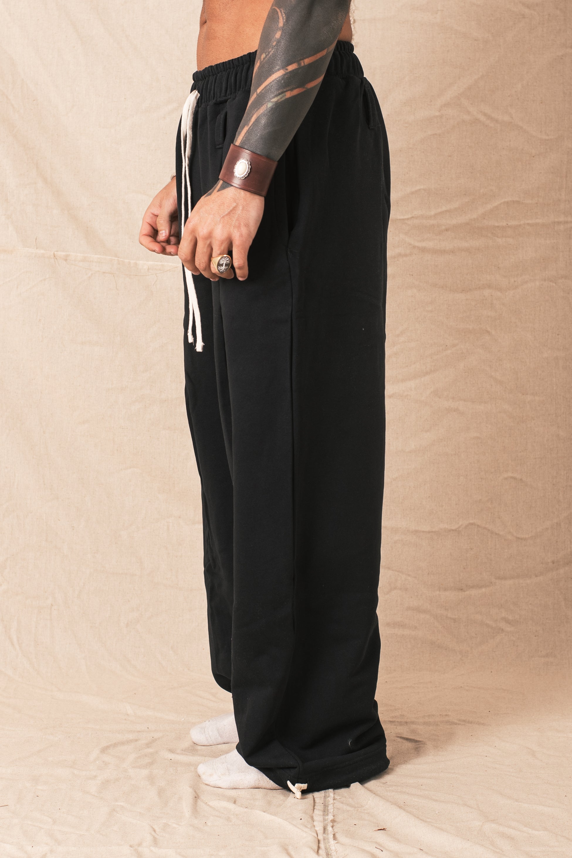 Pant Felpa Palazzo Nero