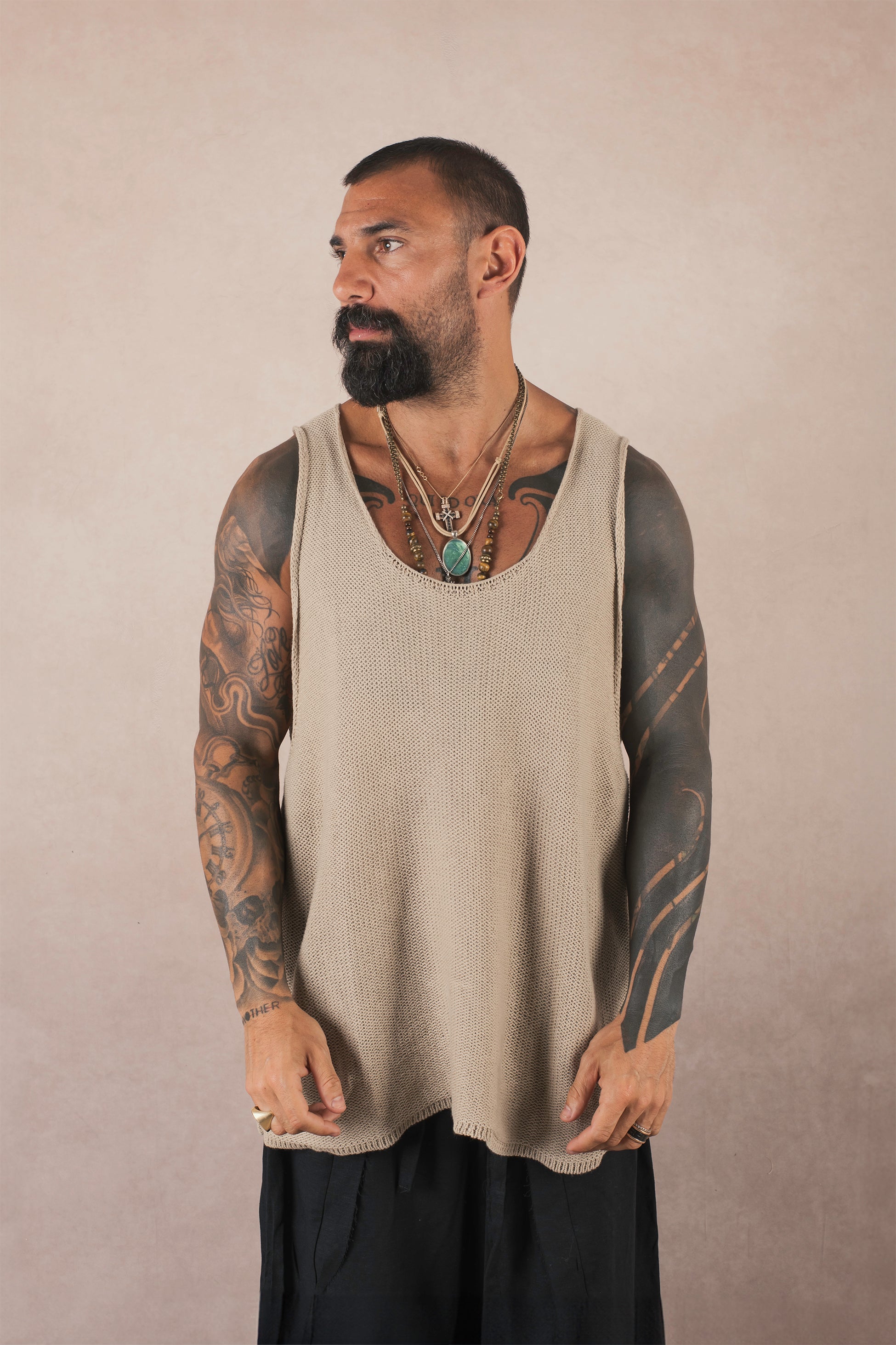 Canotta In Maglia Corda0