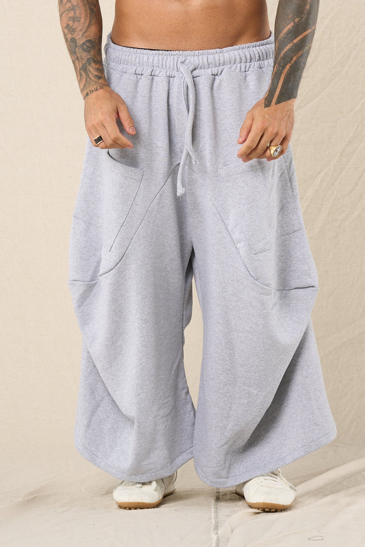 Cargo Core In Felpa Grigio