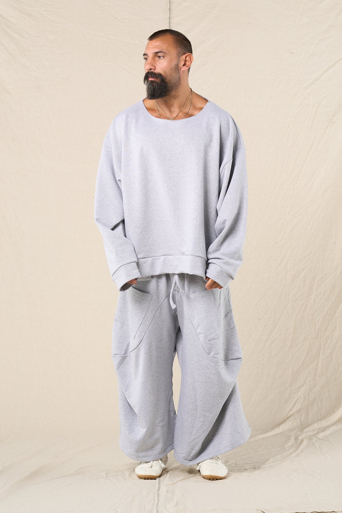 Cargo Core In Felpa Grigio