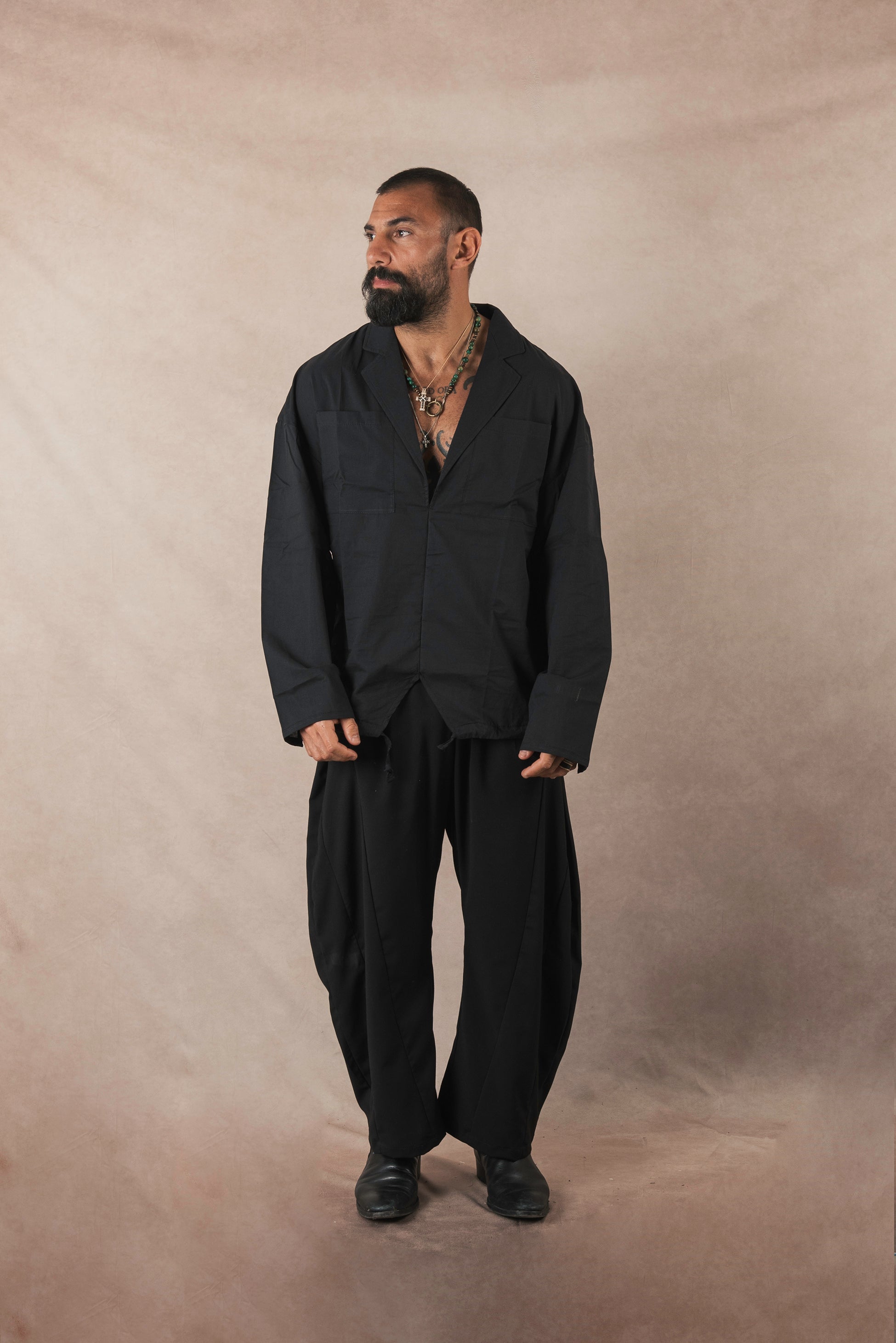 Black Cotton Shirt