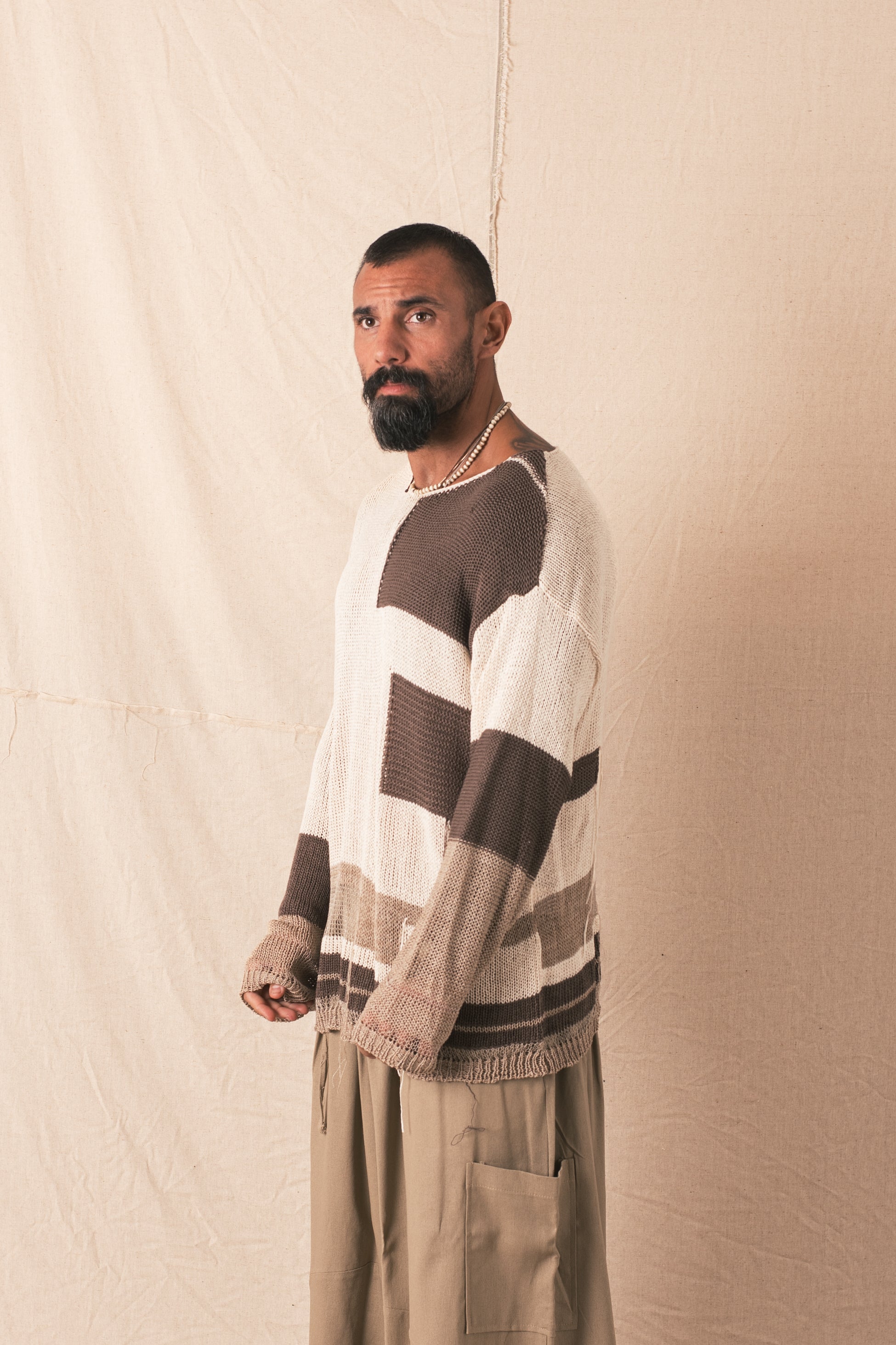 Maglia Sanctuary Corda/Panna