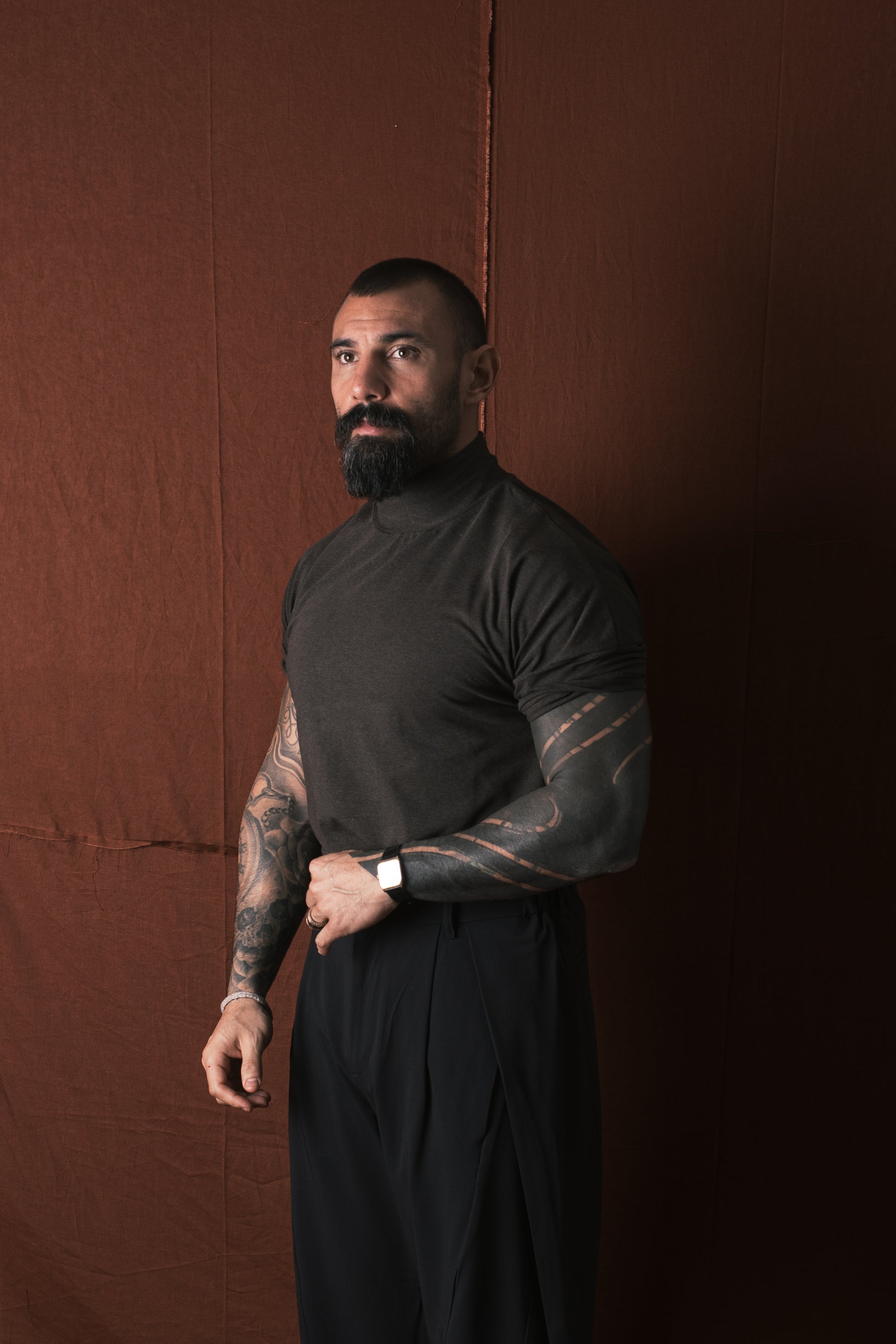 T-shirt Mezzocollo Moro