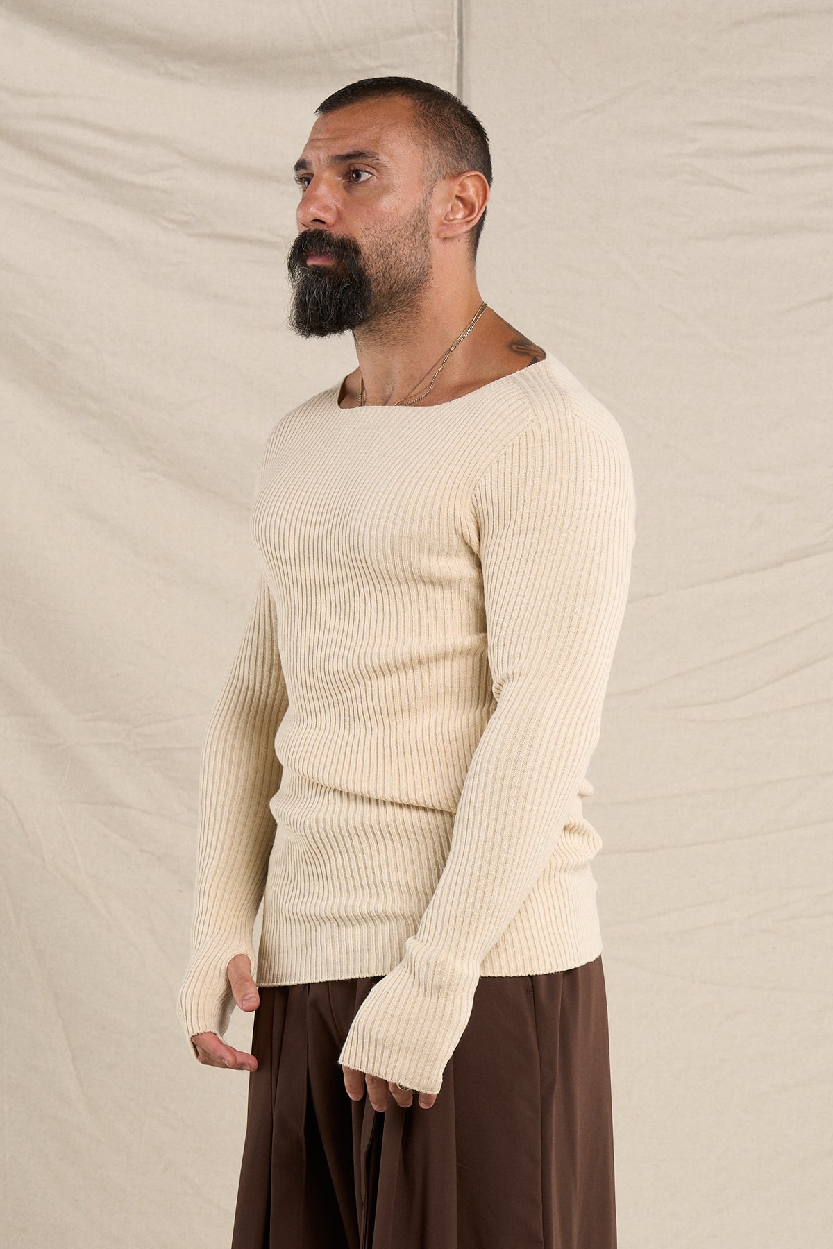 Maglione In Costa Naturale