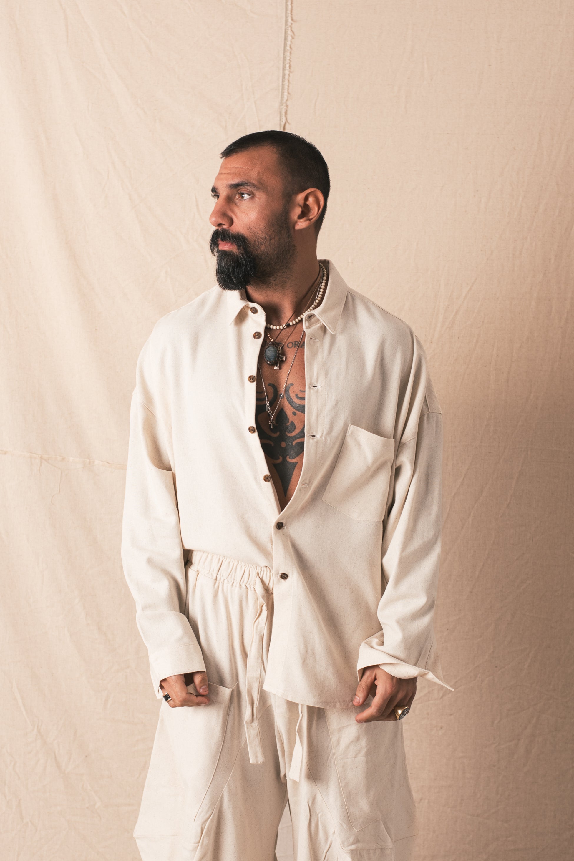 Camicia Bottoni 2.0 Naturale