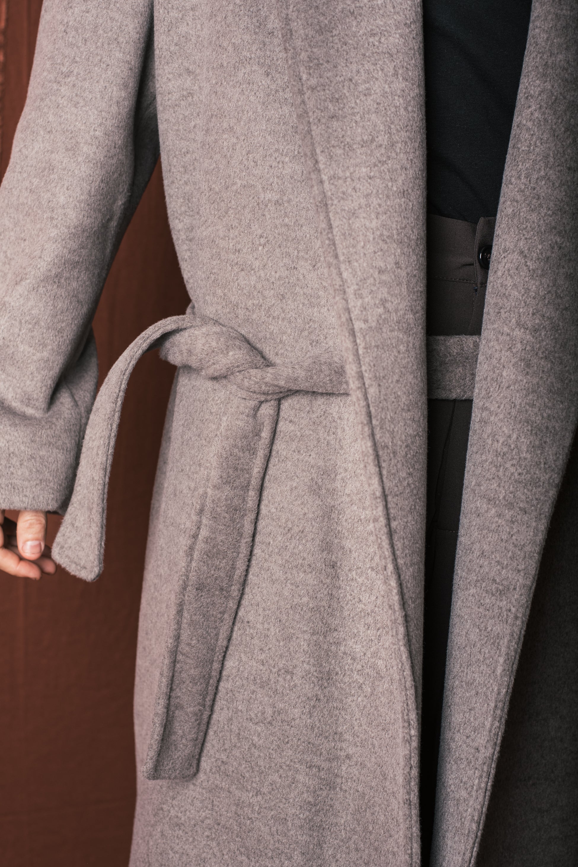 Cappotto Nomade Sciallato Taupe