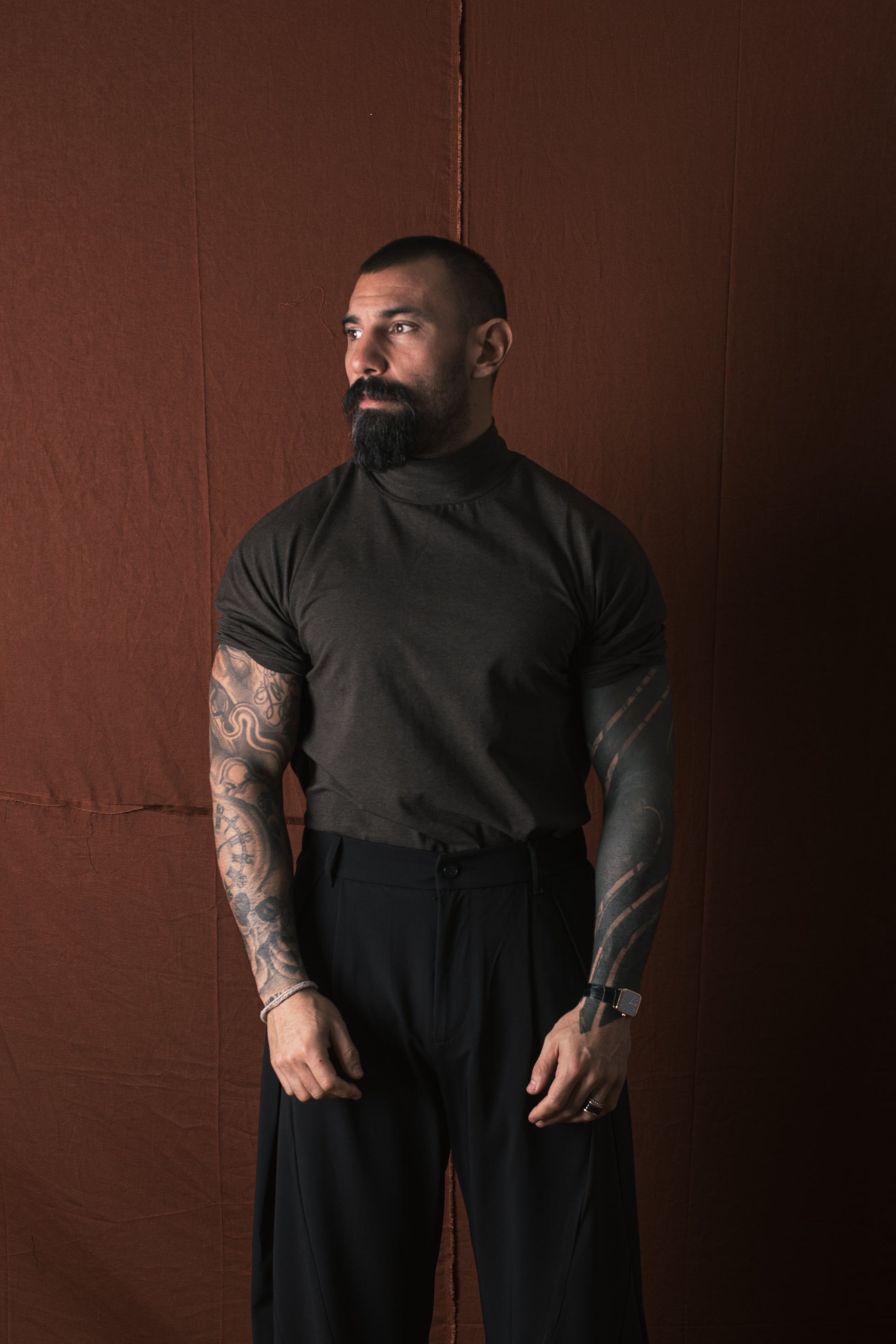 T-shirt Mezzocollo Moro