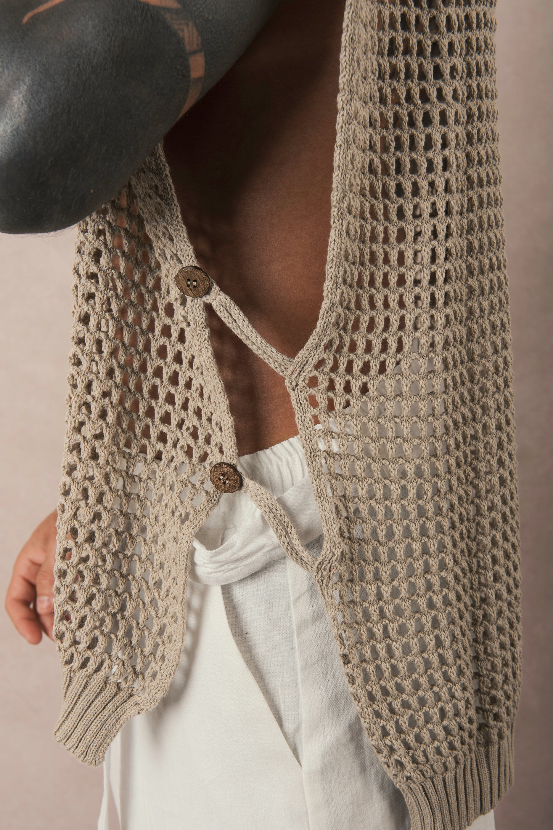 Smanicato In Maglia Open Corda
