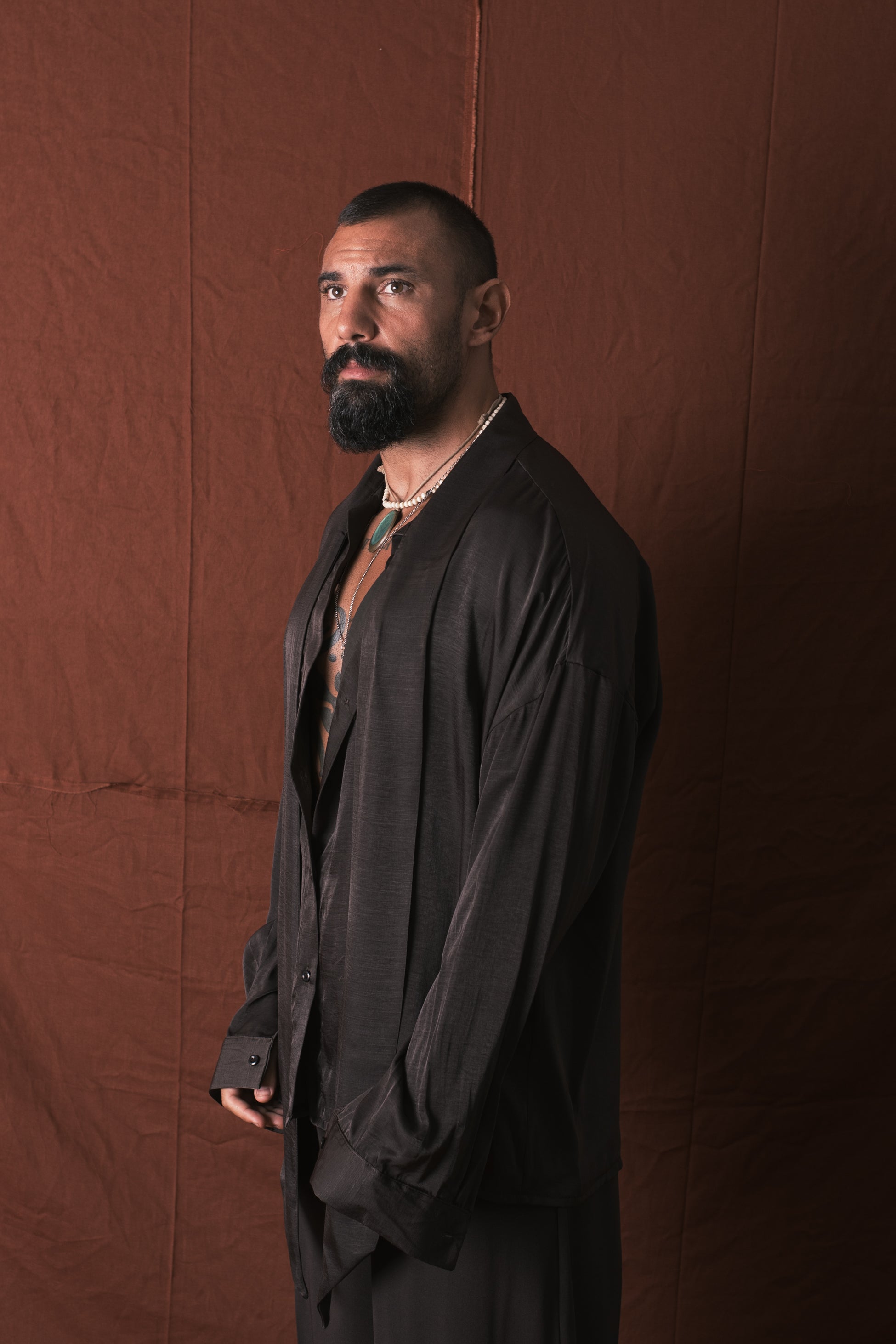 Camicia Con Foulard Moro