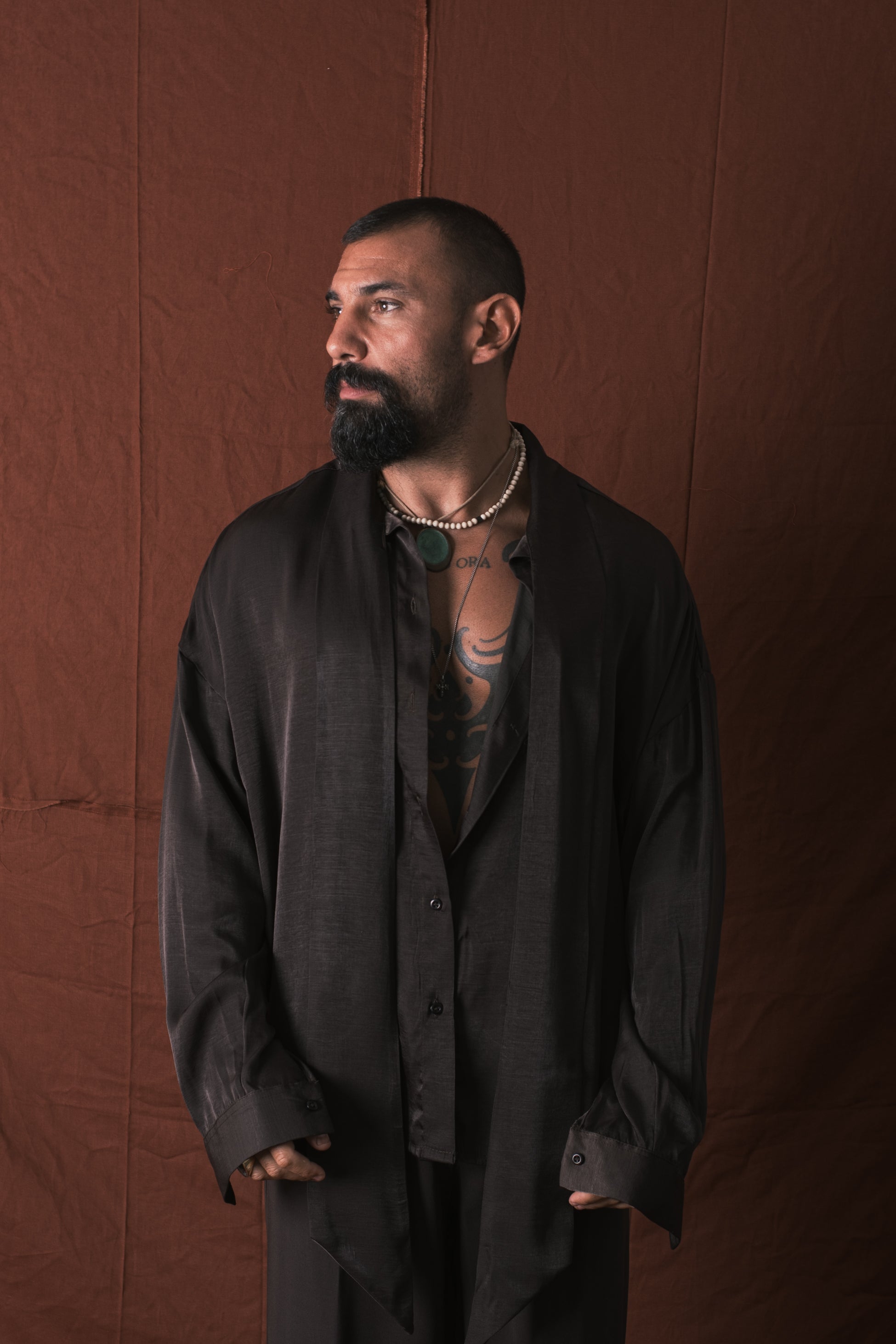 Camicia Con Foulard Moro