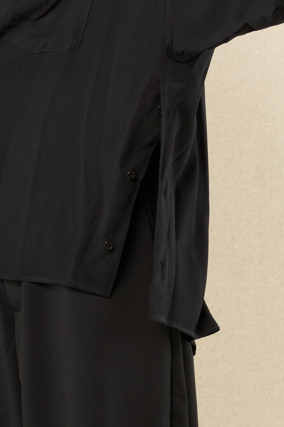 Camicia BigOver Viscosa Nero