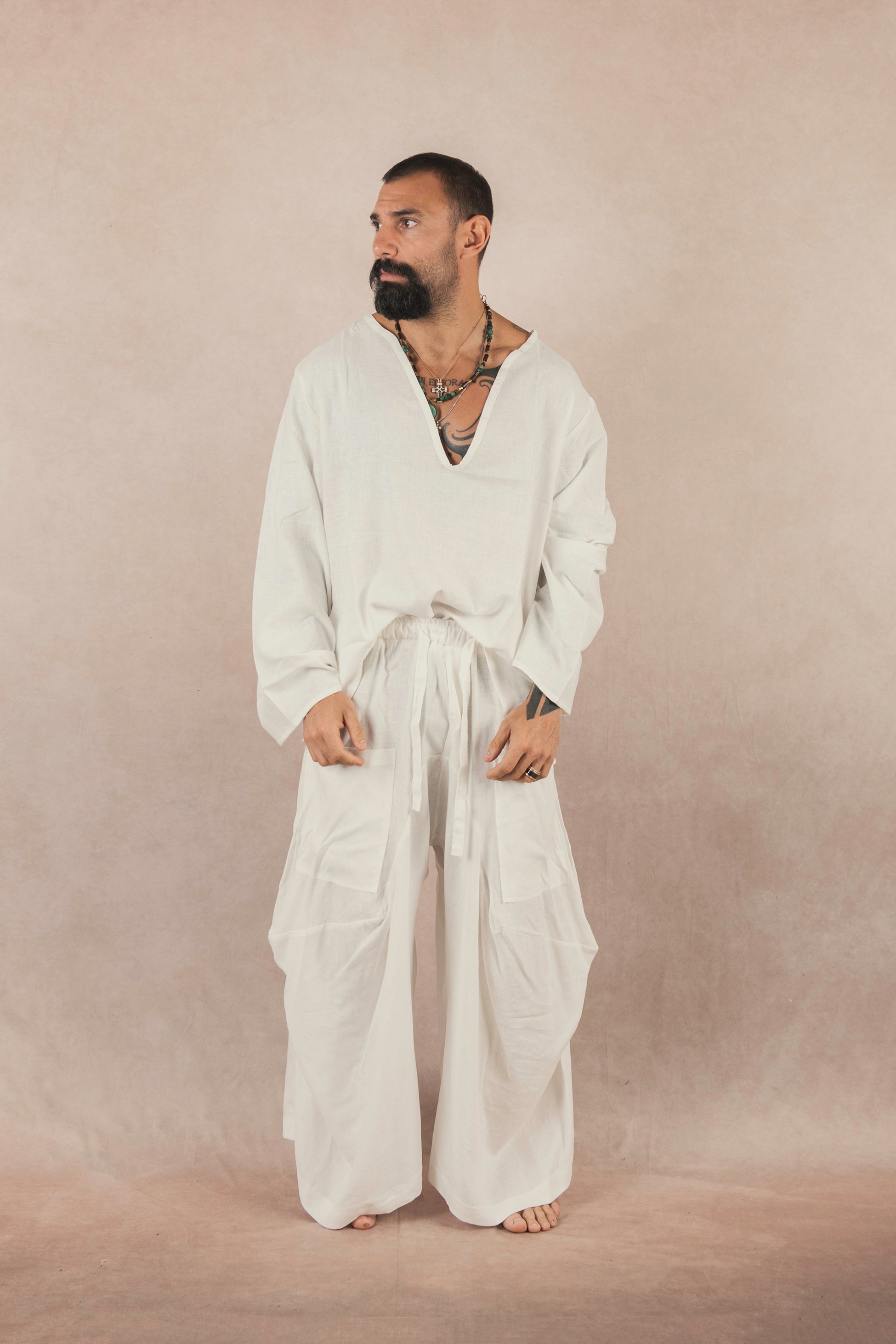 Cargo In Lino Bianco