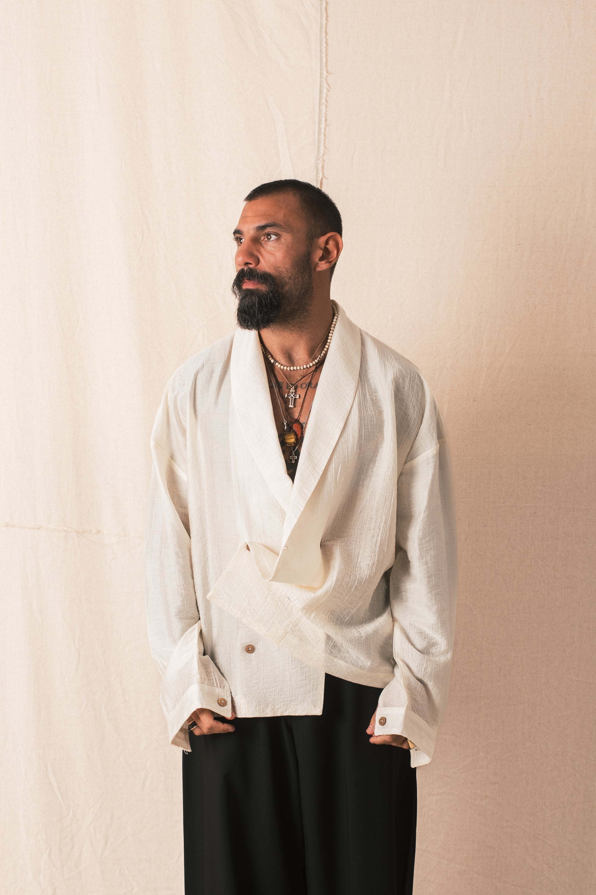 Camicia DoppioPetto Crema