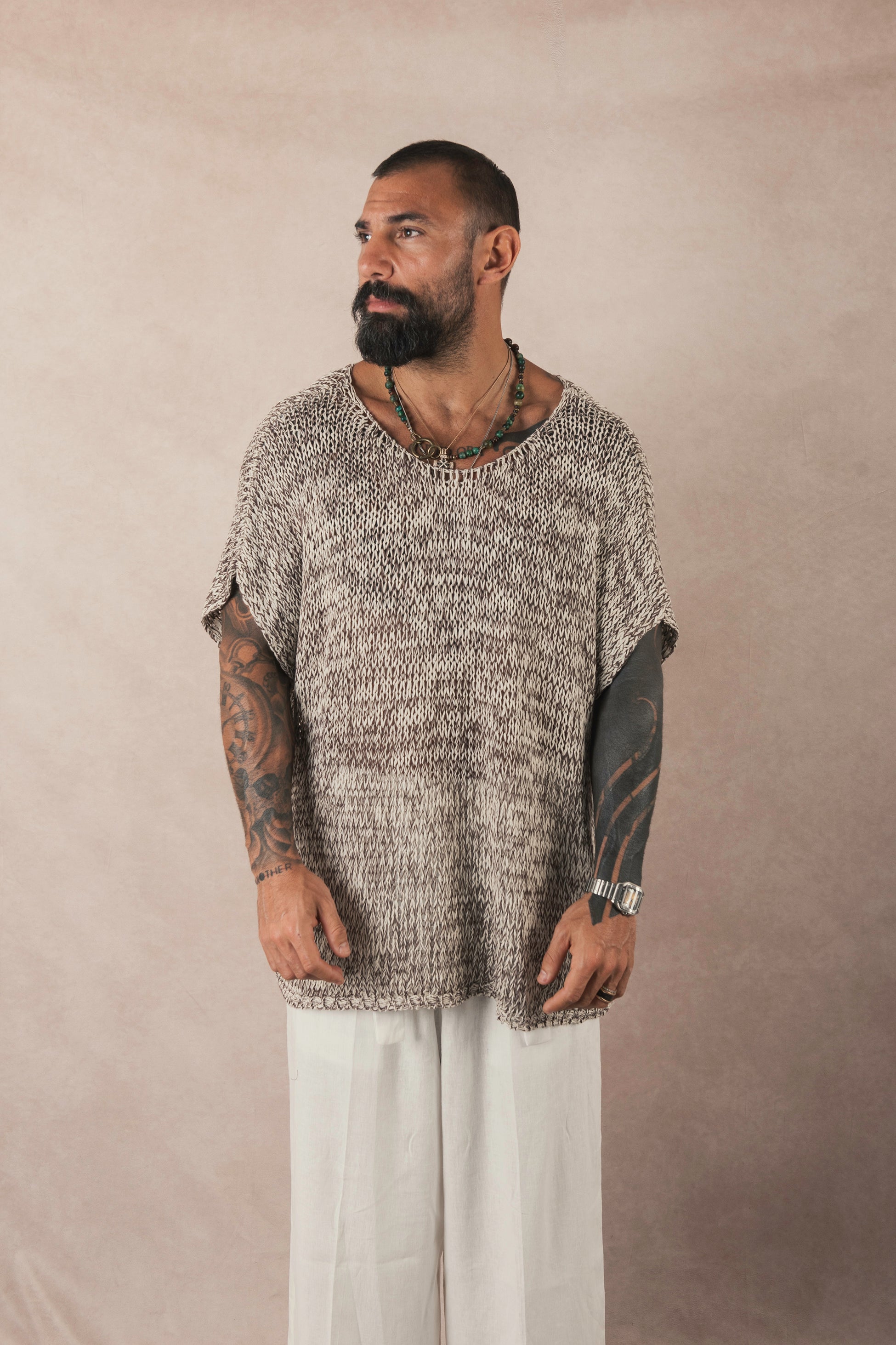 Eternal Tunic Cream/Dark Brown
