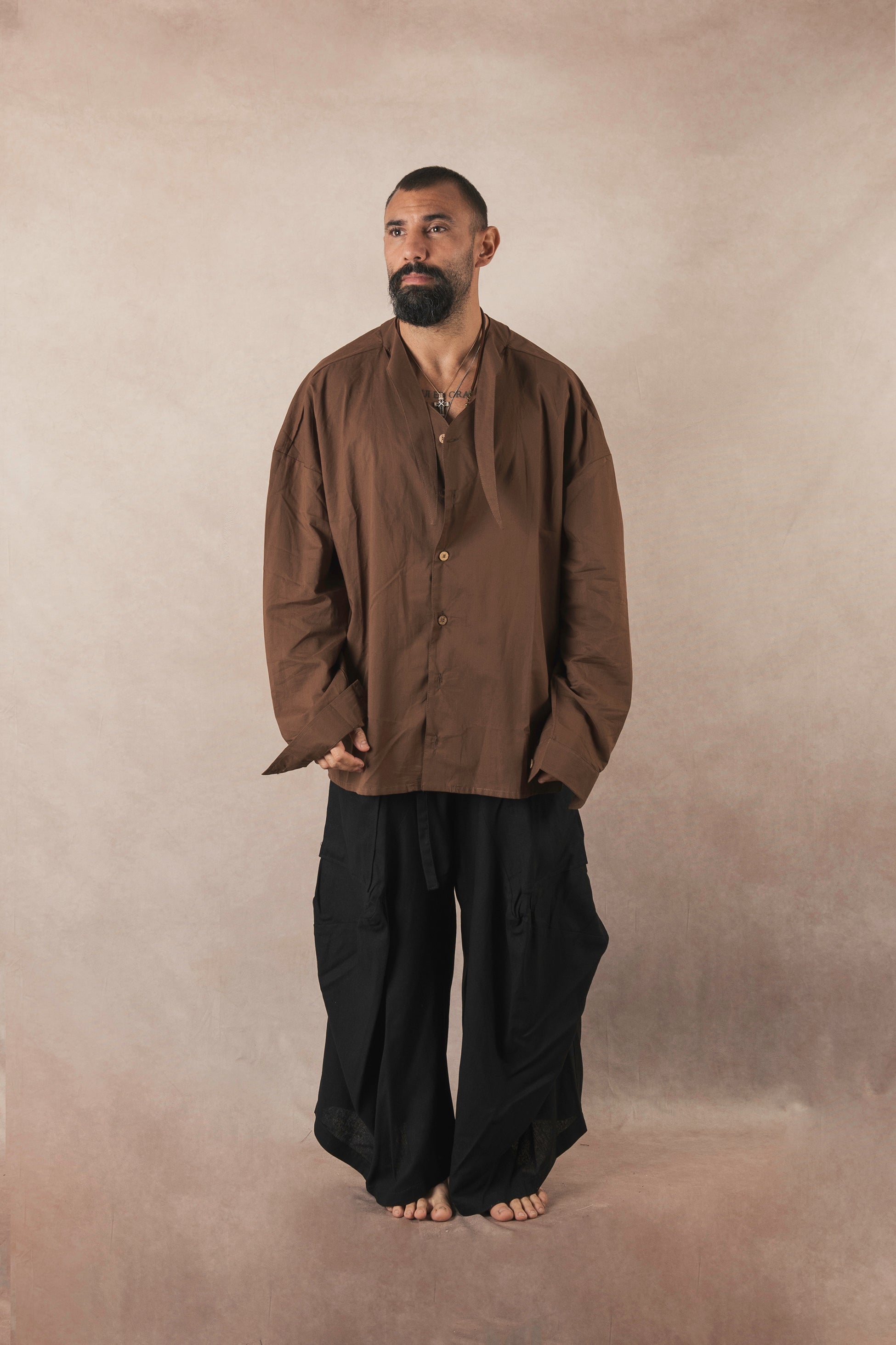 Moro Cotton Scarf Shirt
