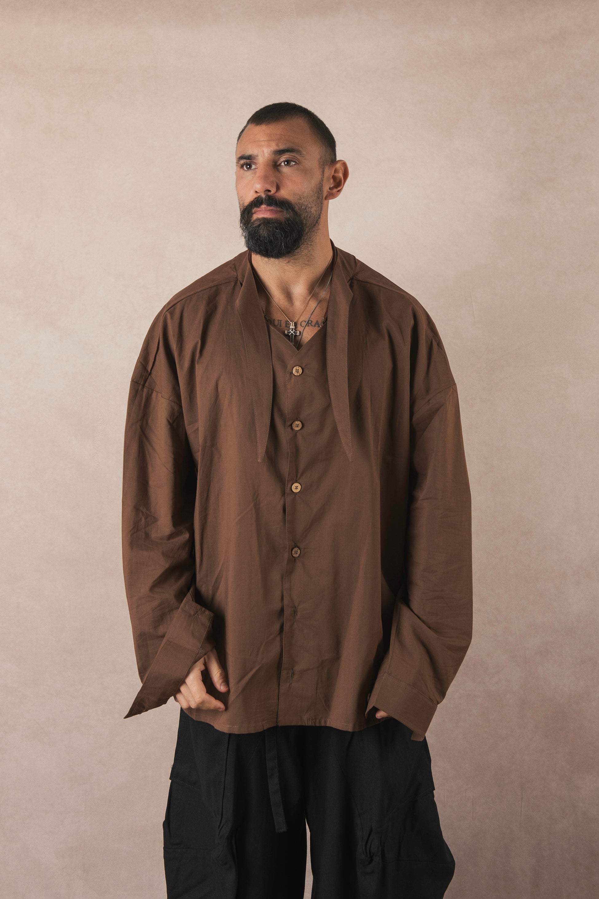 Moro Cotton Scarf Shirt
