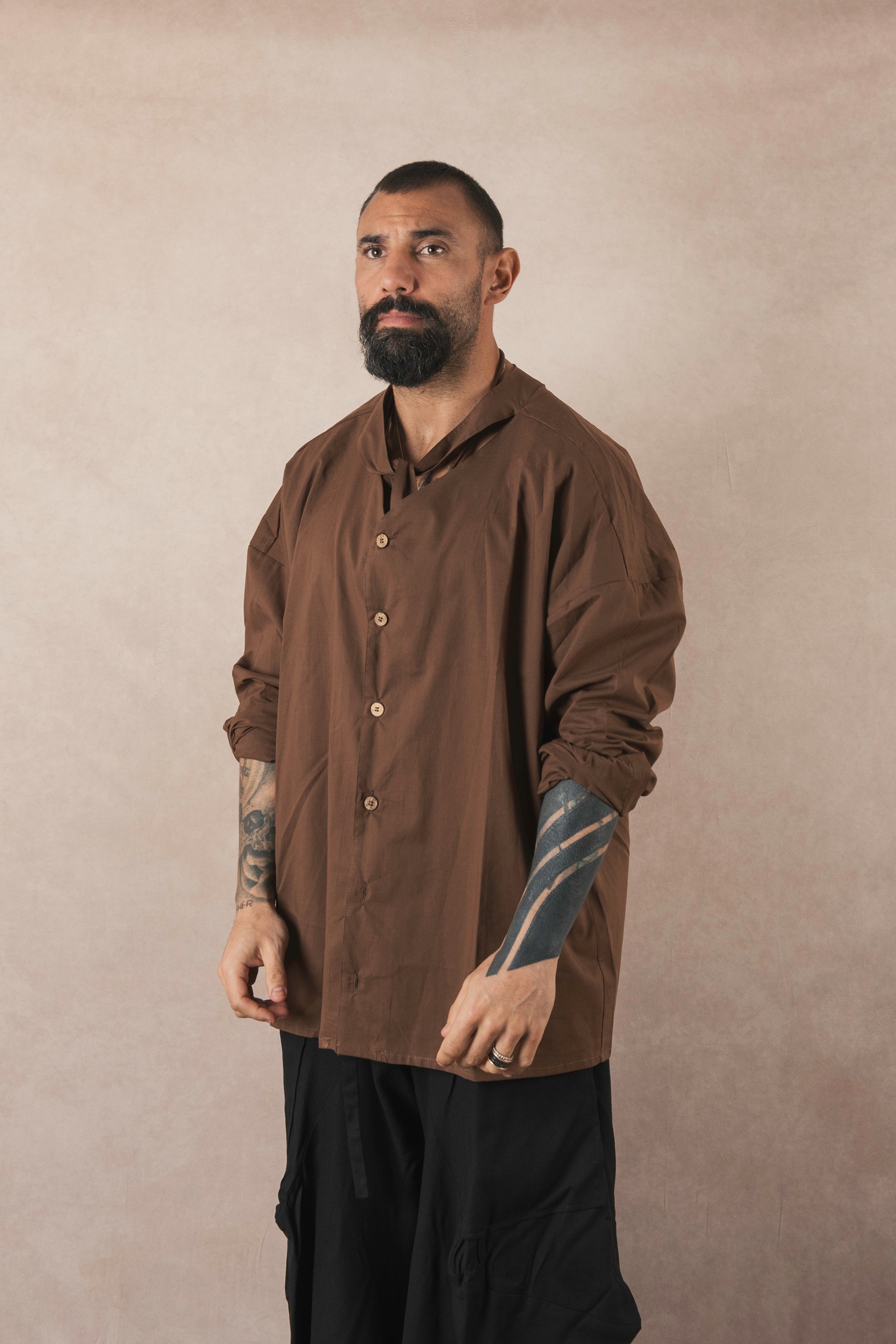 Moro Cotton Scarf Shirt