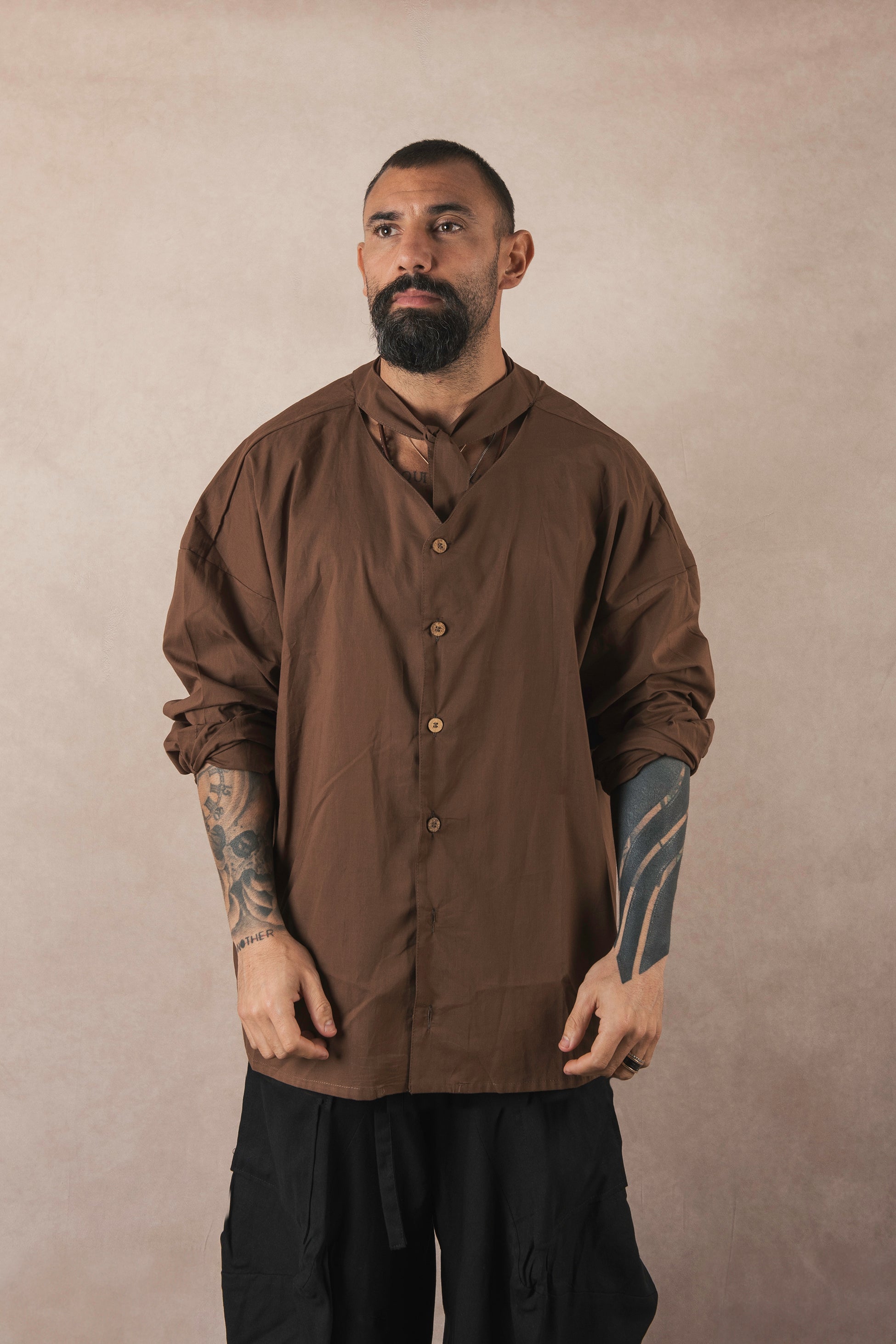 Moro Cotton Scarf Shirt