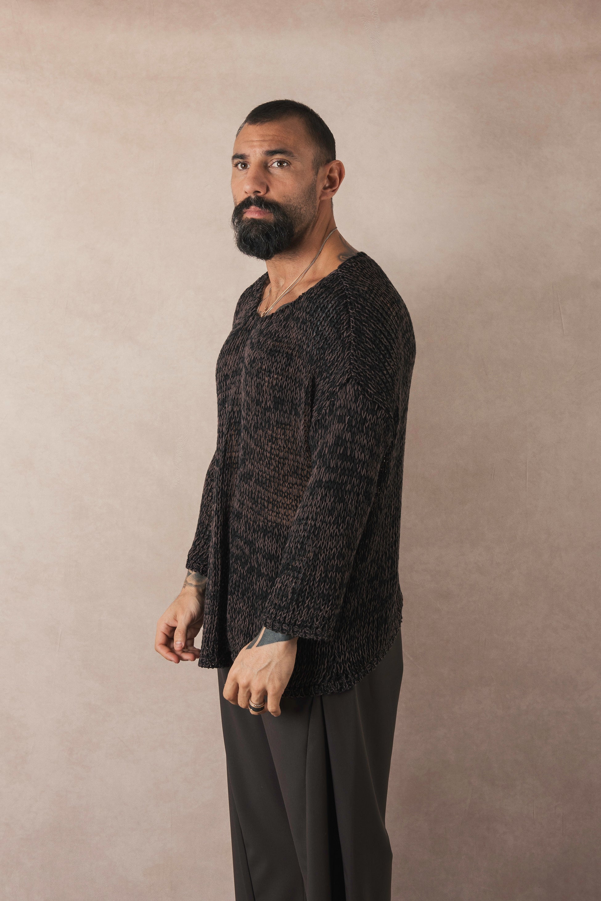 Wind Jersey Black/Dark Brown