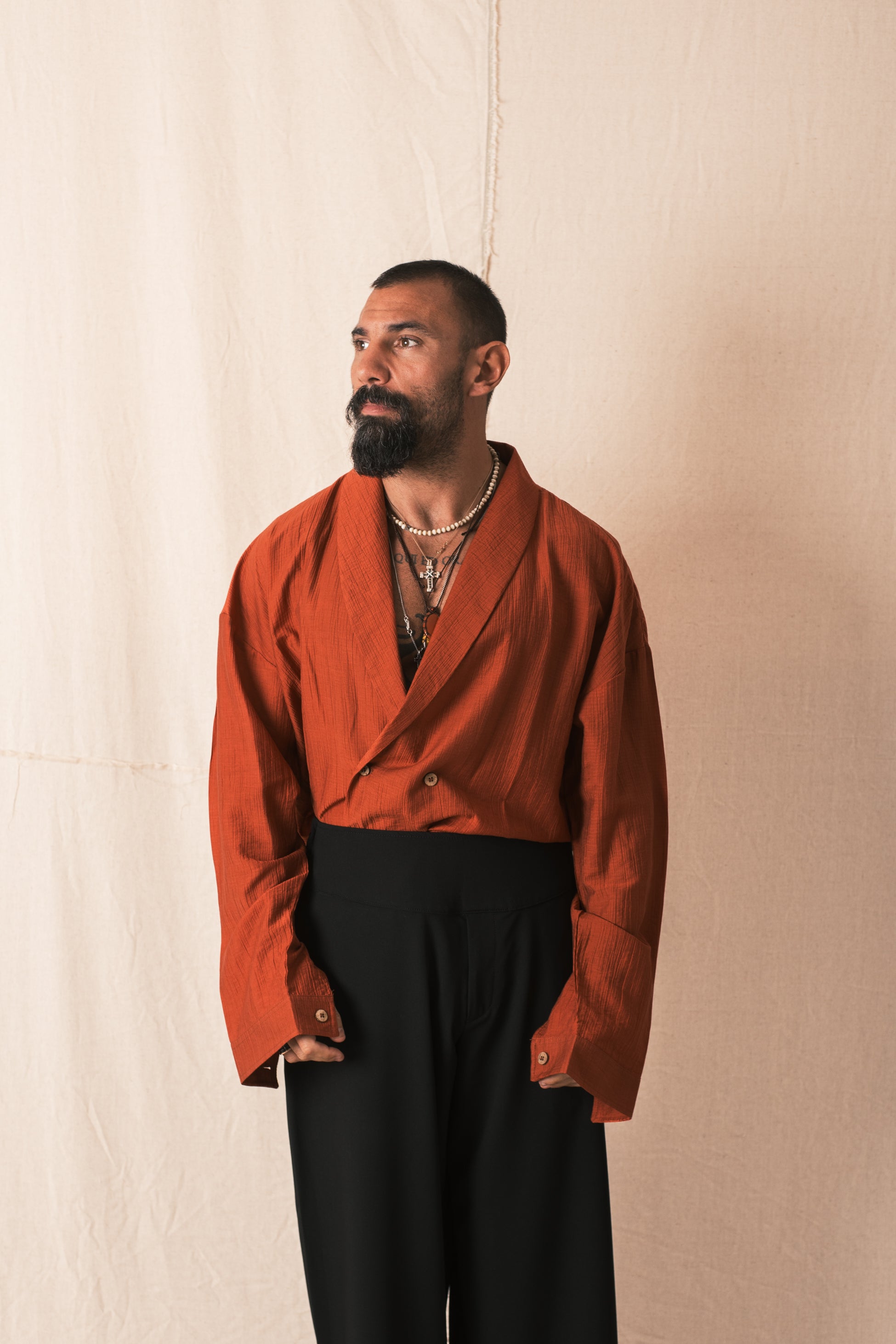 Camicia DoppioPetto Terra