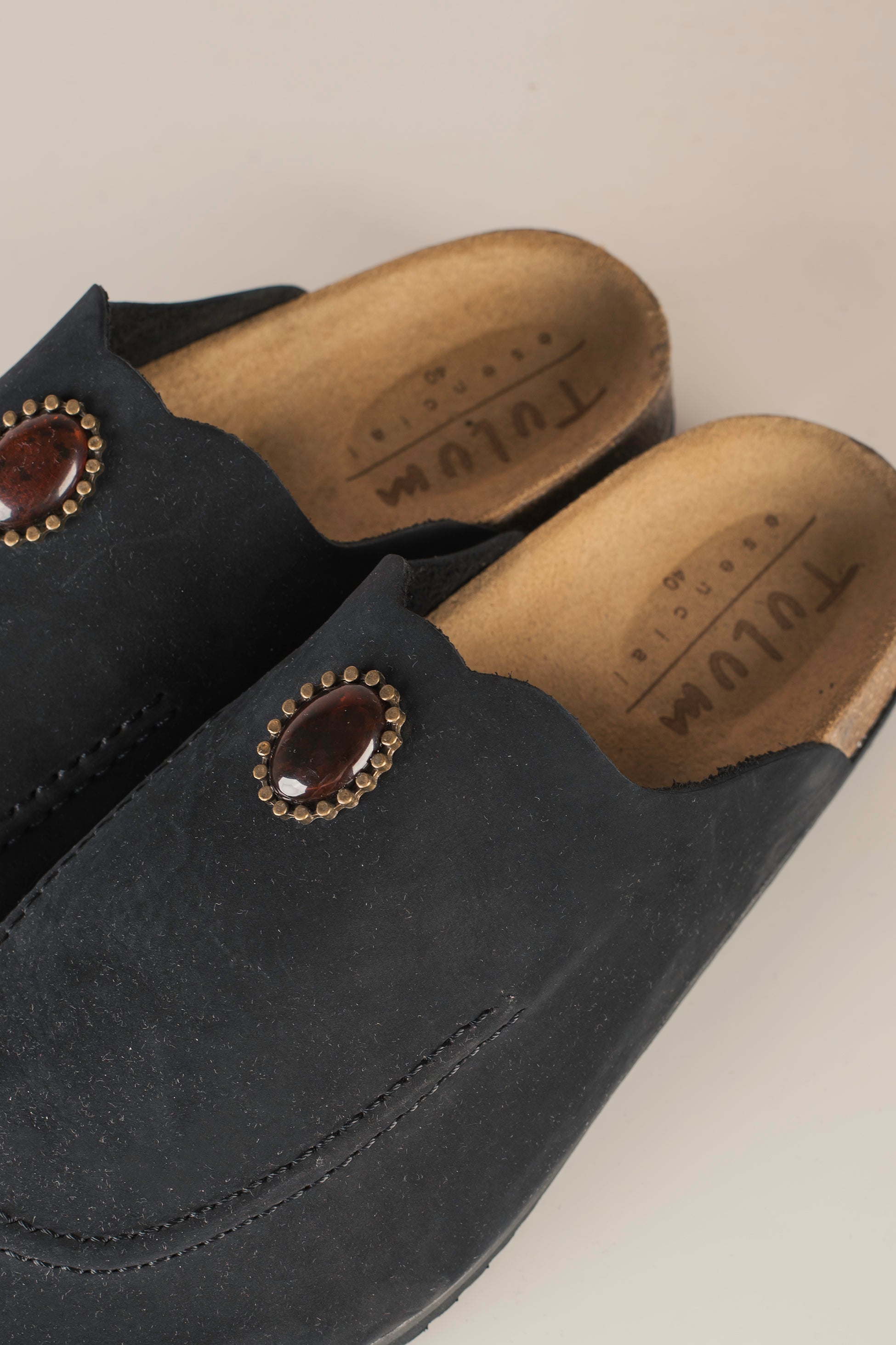 Mules Tulum Borchia Nero