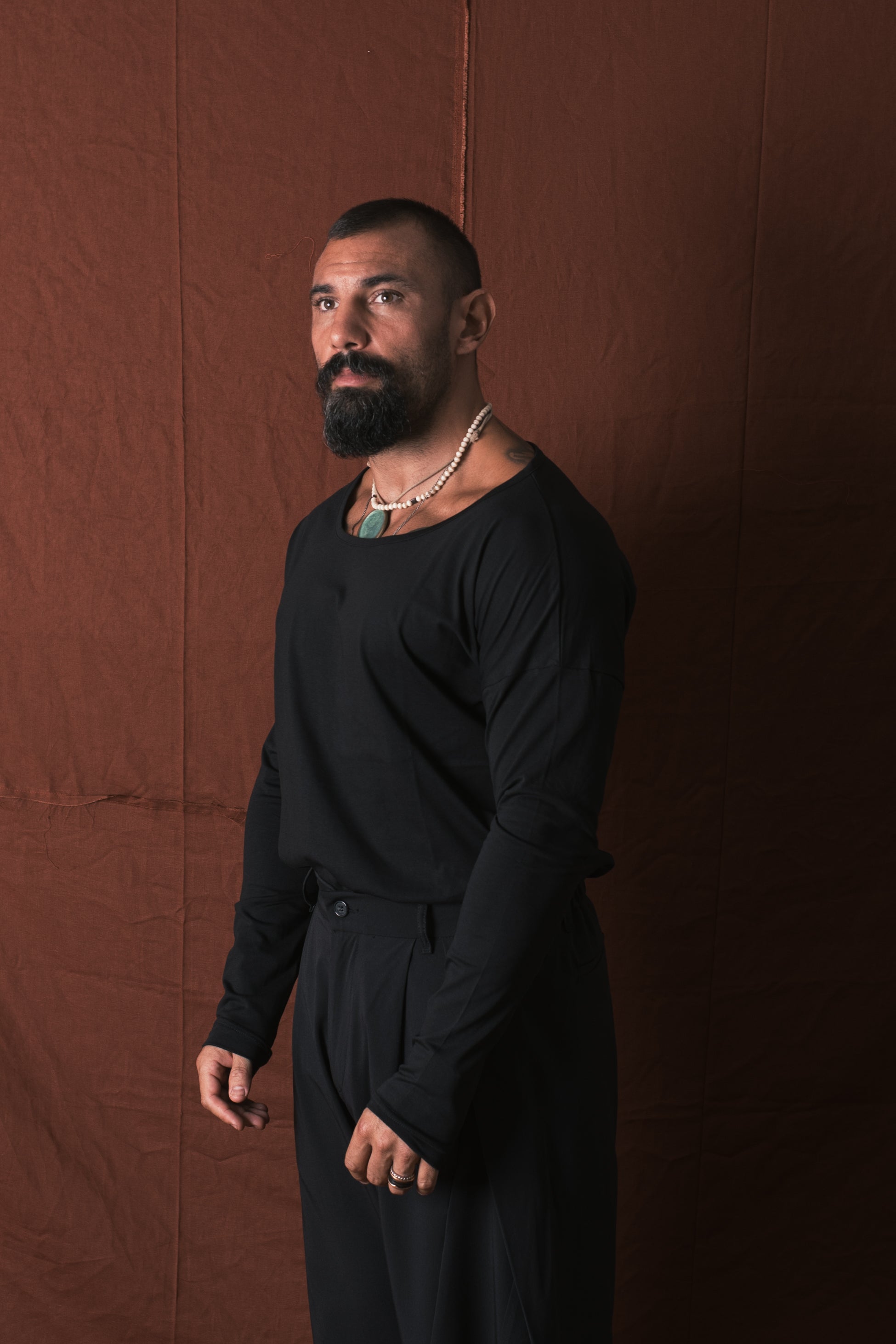 T-Shirt Manica Lunga Nero